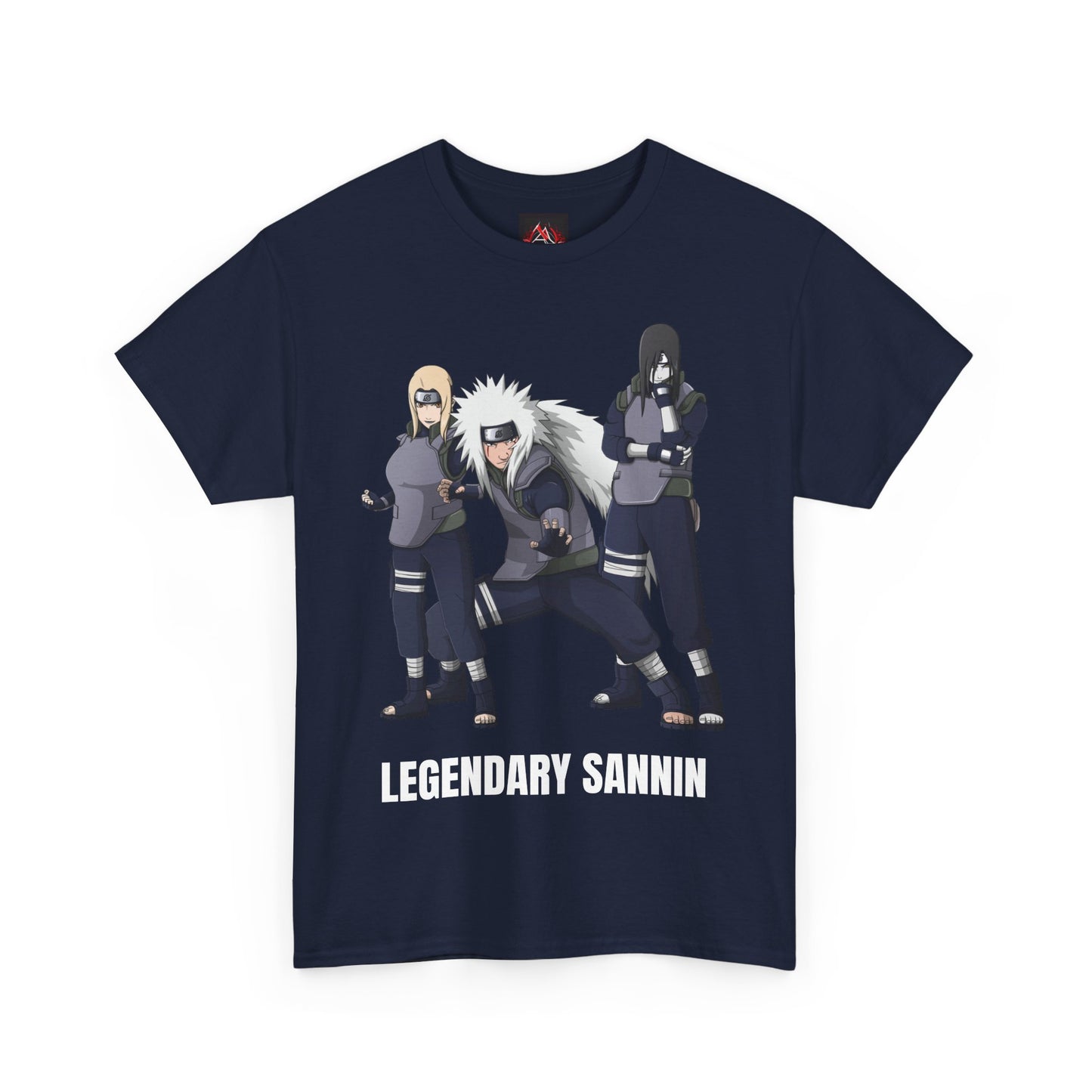 Naruto - Hidden Leafs Villages Legendary Sannin Multiple Colours Unisex Heavy Cotton T-Shirt