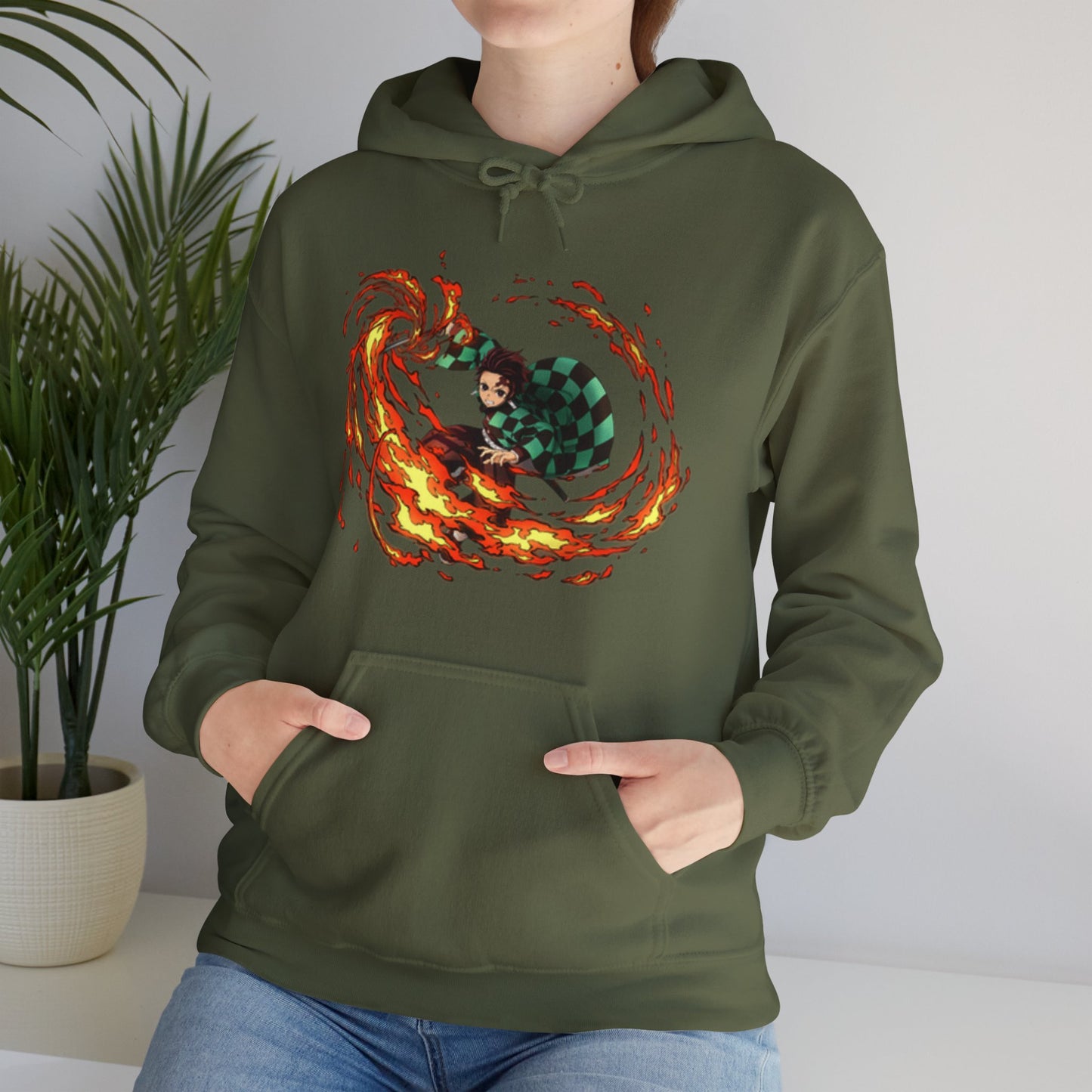 Demon Slayer - Tanjiro using Scorching Rising Sun Attack Unisex Multiple Heavy Blend