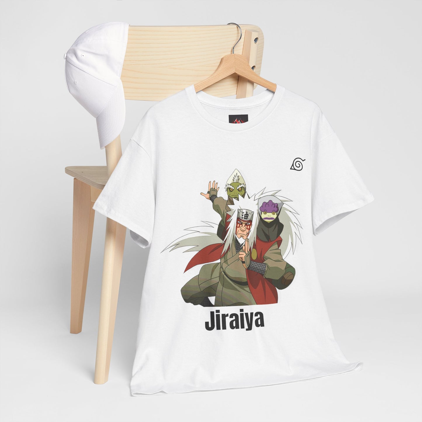 Naruto Shippuden - The Hidden Leaf's Jiraiya Sage Mode White Unisex Heavy Cotton TShirt