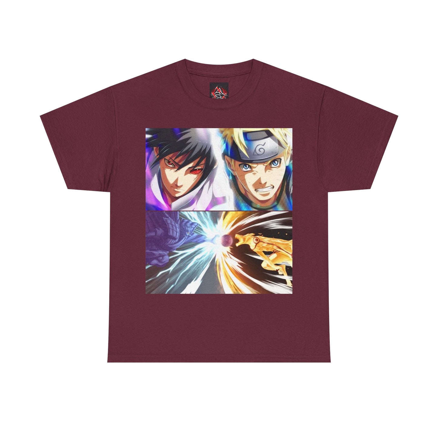 Naruto Shipuden Epic Battle Naurto Vs Sasuke Unisex Heavy Cotton TShirt