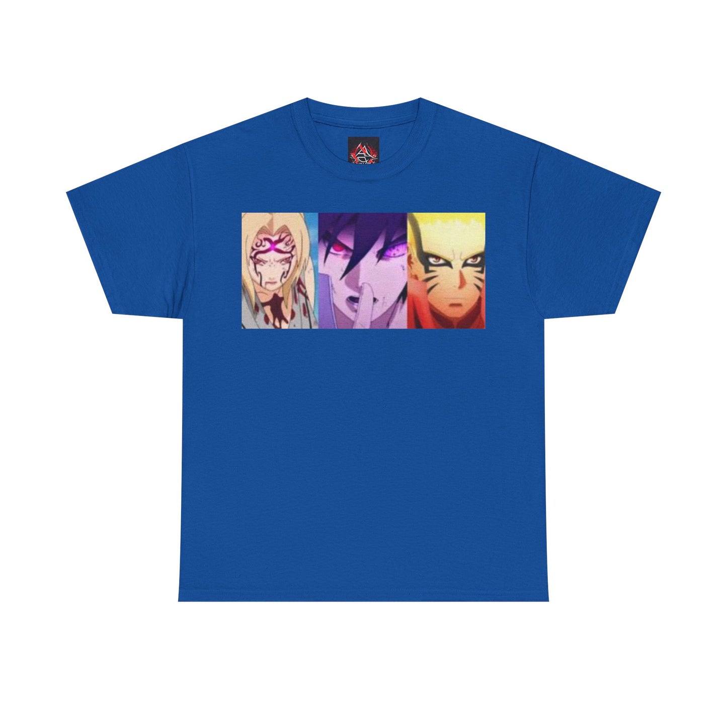 Naruto Shippuden - Naruto Sasuke and Lady Tsunade Full Power Unisex Heavy Cotton T-Shirt