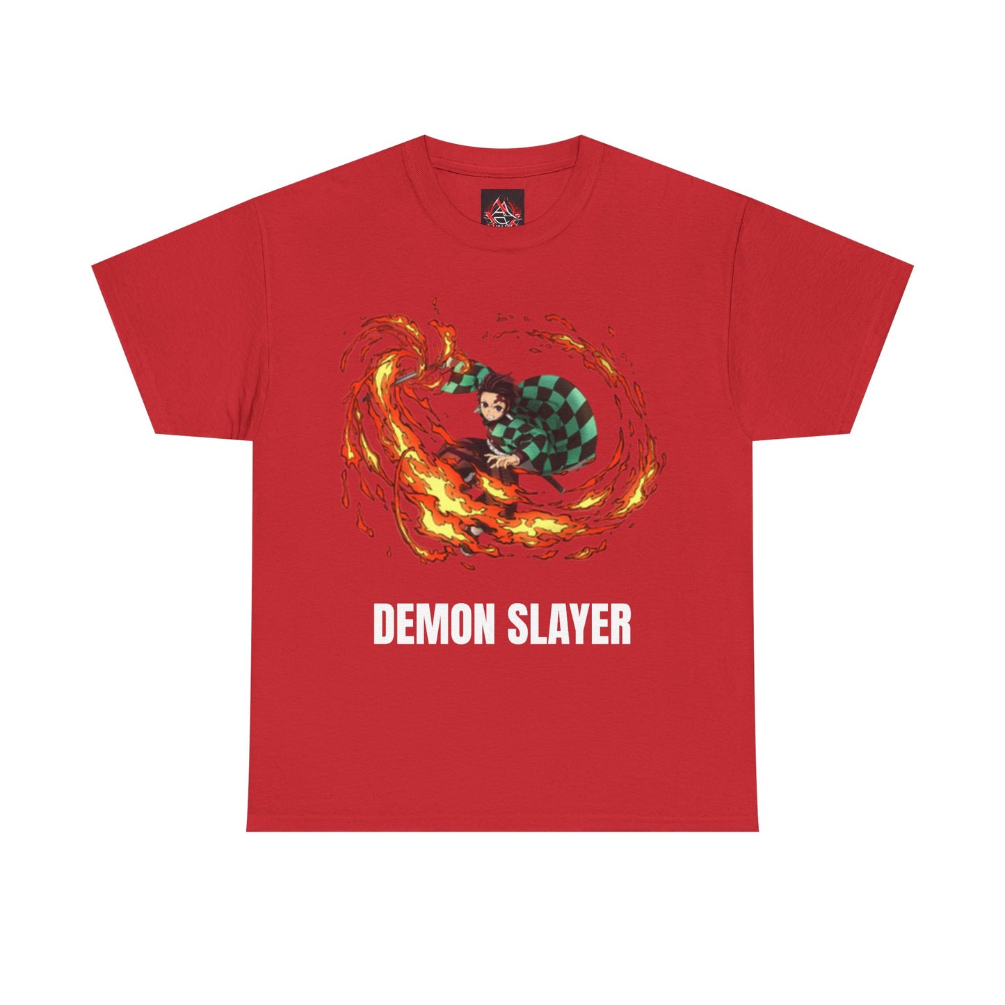 Demon Slayer - Tanjiro using Scorching Rising Sun Attack Unisex Multiple Colours Heavy Cotton T-Shirt - Anime Fan Shirt