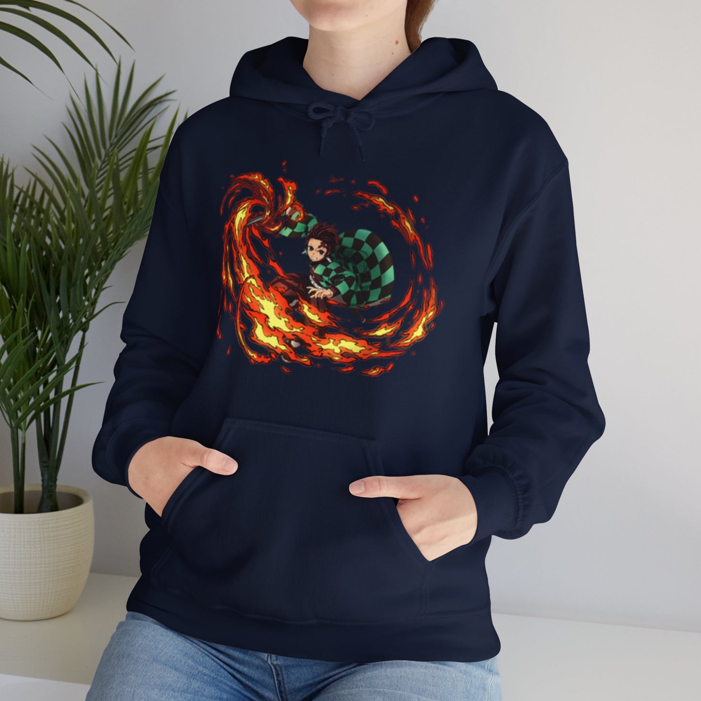 Demon Slayer - Tanjiro using Scorching Rising Sun Attack Unisex Multiple Heavy Blend