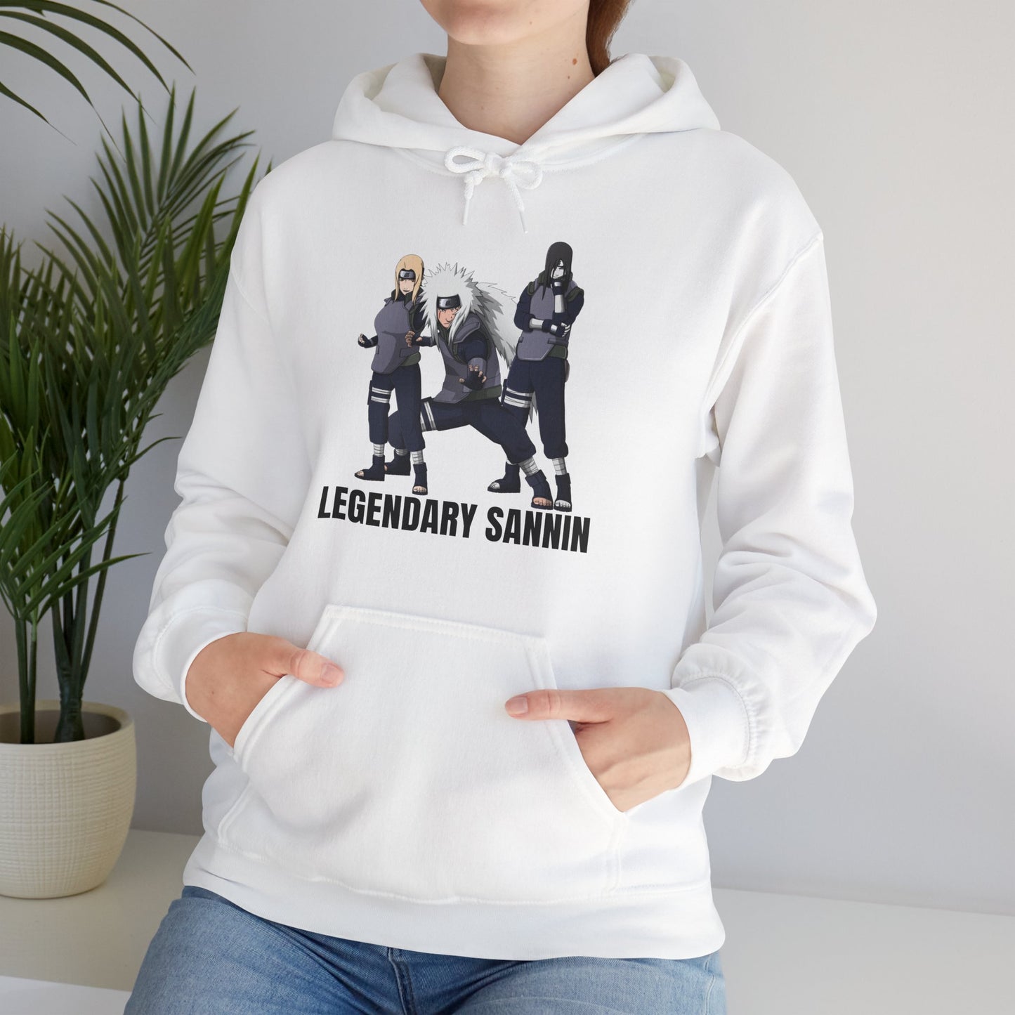 Naruto - Legendary Sannin White Unisex Hoodie