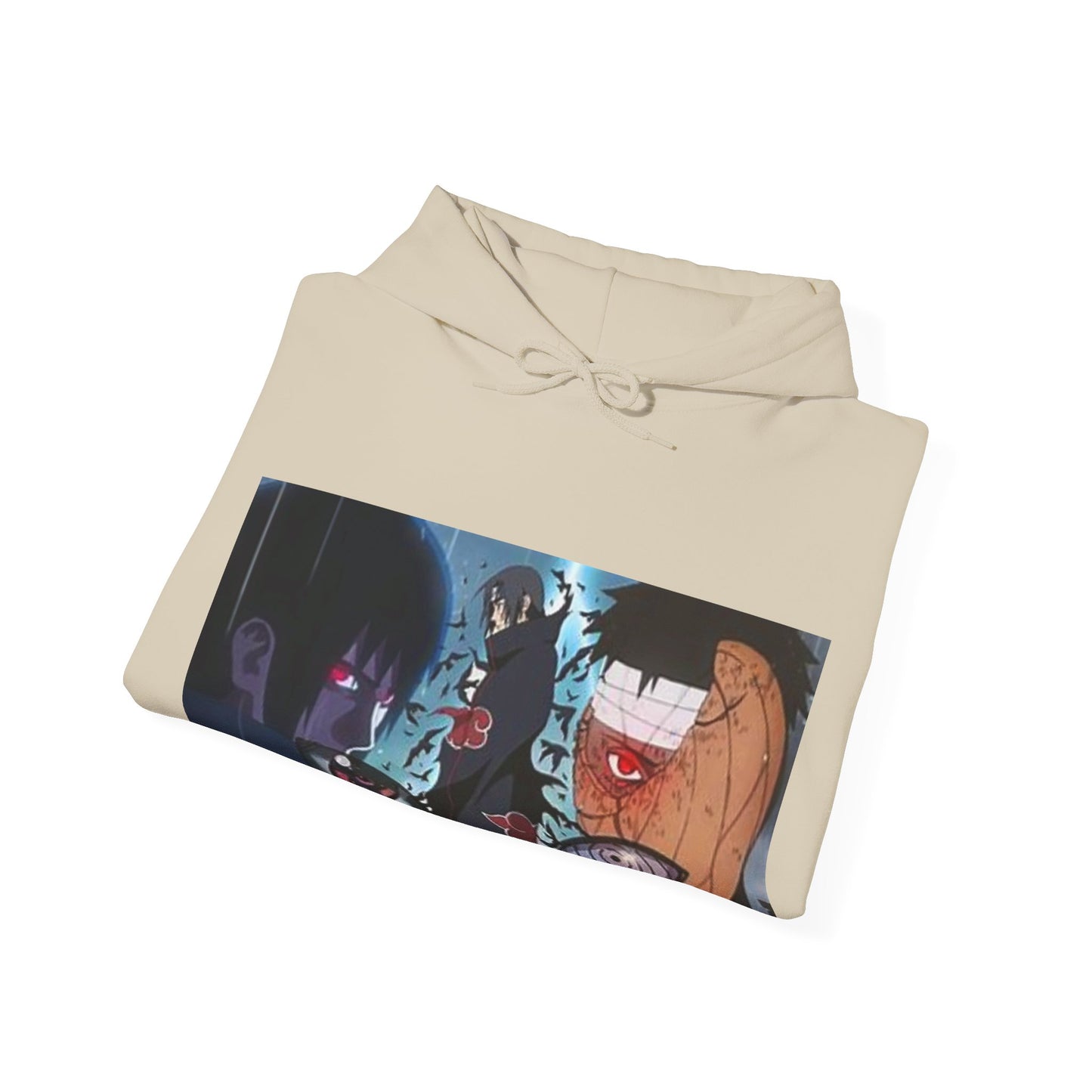 Naruto - Itchia and Sasuke with Obito Uchiha - Unisex Heavy Cotton Unisex Hooded Sweatshirt