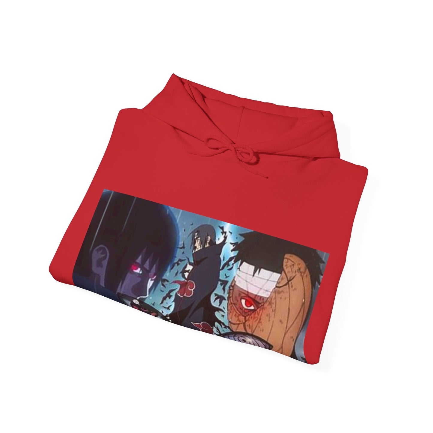 Naruto - Itchia and Sasuke with Obito Uchiha - Unisex Heavy Cotton Unisex Hooded Sweatshirt