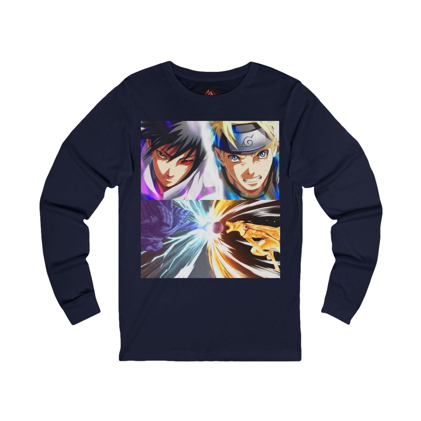Naruto Shipuden Epic Battle Naurto Vs Sasuke Unisex Jersey Long Sleeve TShirt