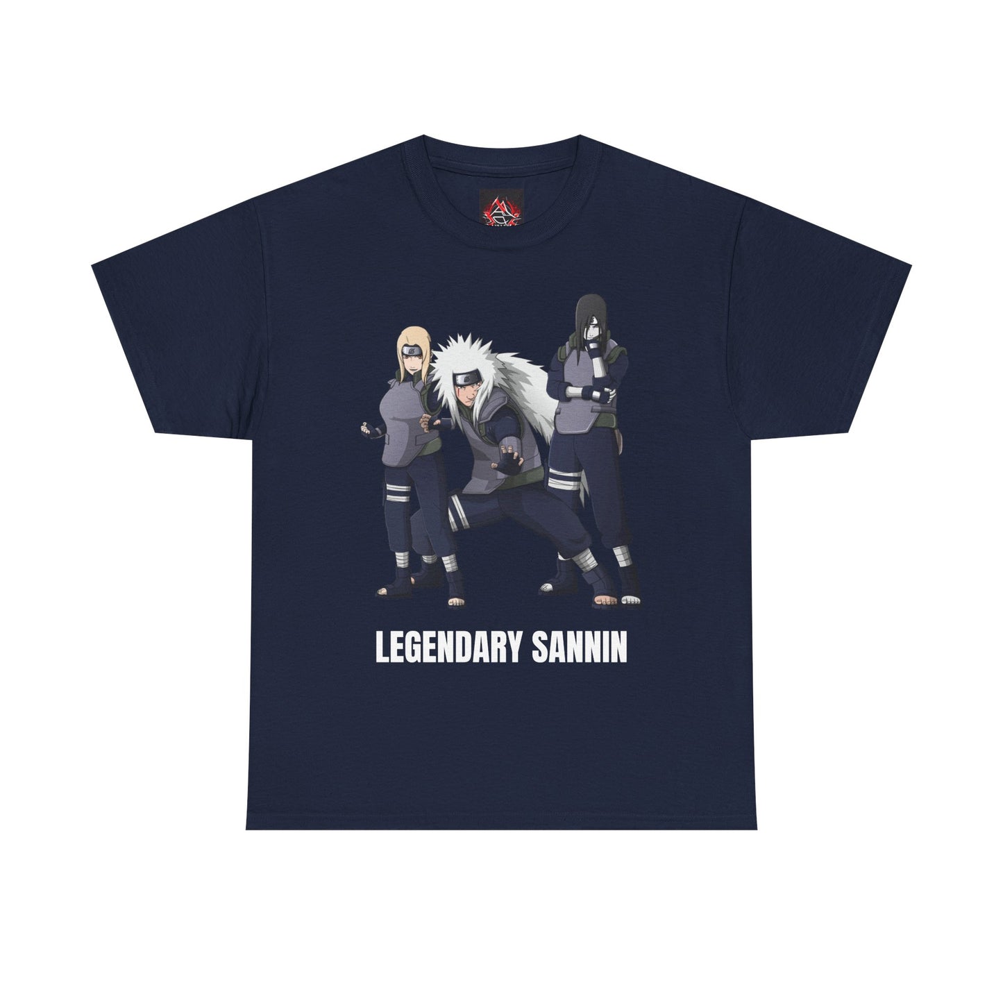 Naruto - Hidden Leafs Villages Legendary Sannin Multiple Colours Unisex Heavy Cotton T-Shirt