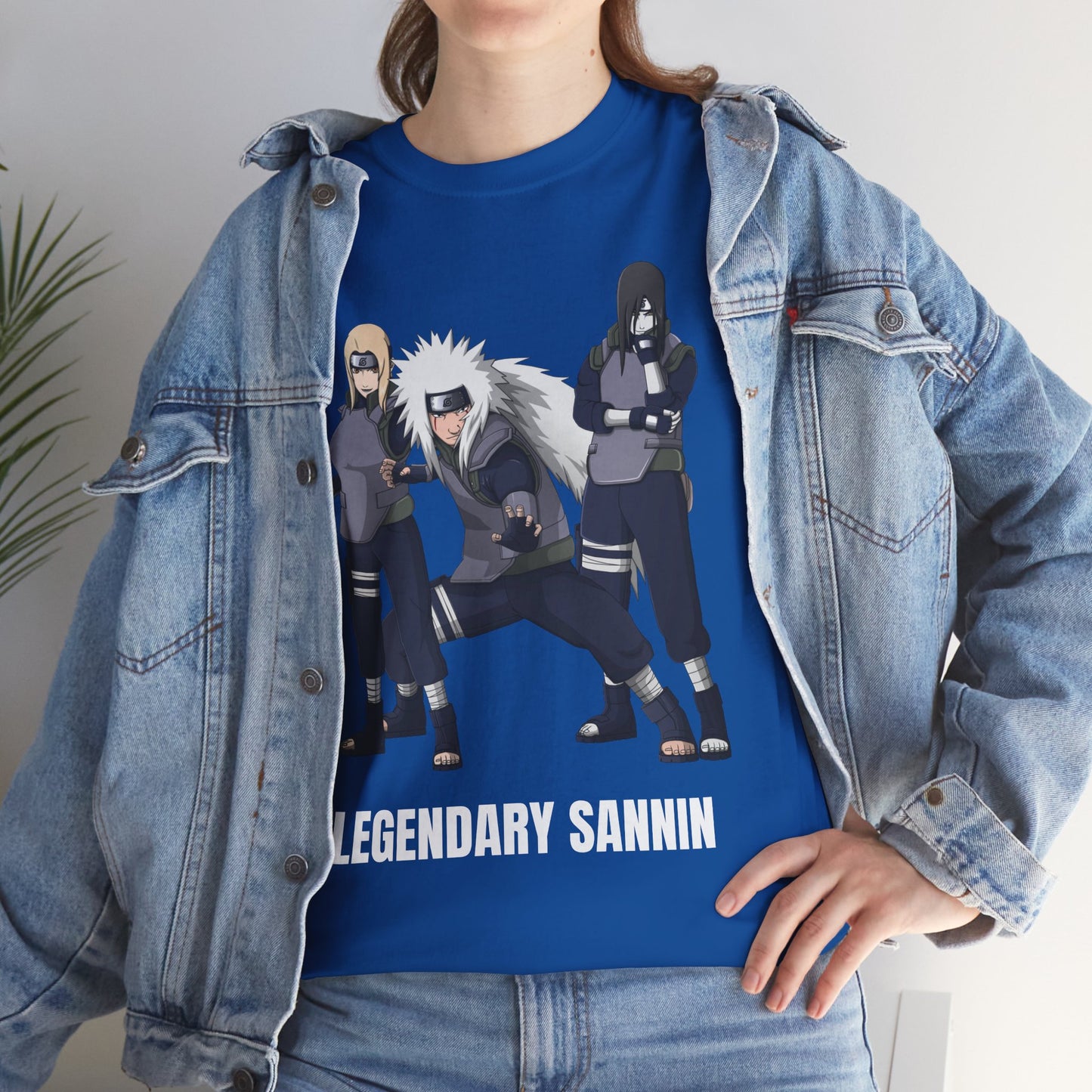 Naruto - Hidden Leafs Villages Legendary Sannin Multiple Colours Unisex Heavy Cotton T-Shirt