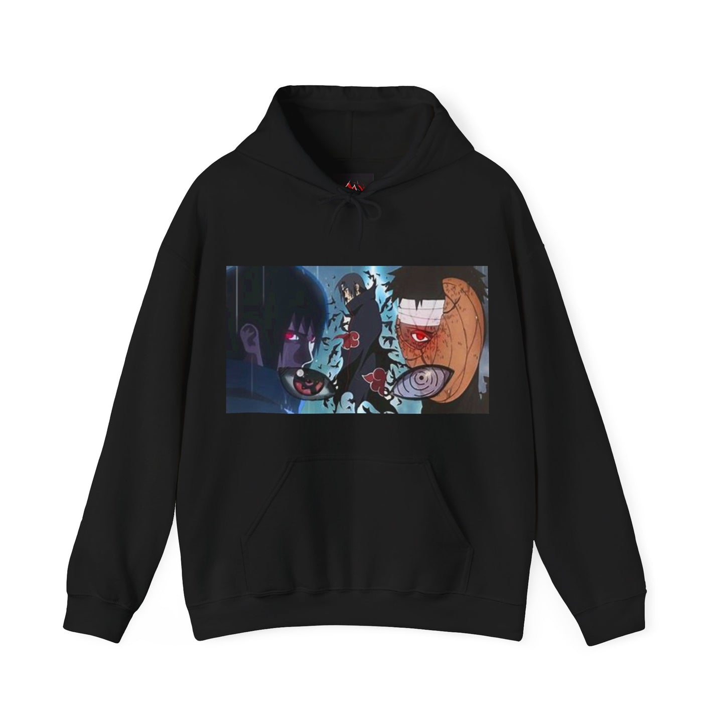 Naruto - Itchia and Sasuke with Obito Uchiha - Unisex Heavy Cotton Unisex Hooded Sweatshirt