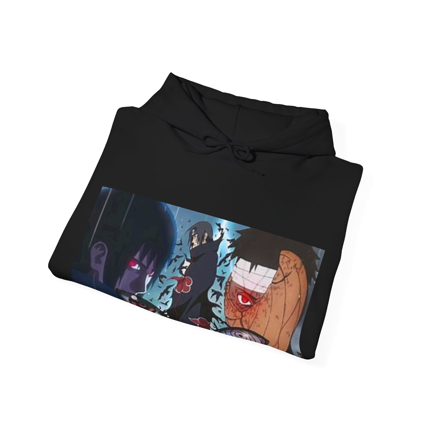 Naruto - Itchia and Sasuke with Obito Uchiha - Unisex Heavy Cotton Unisex Hooded Sweatshirt