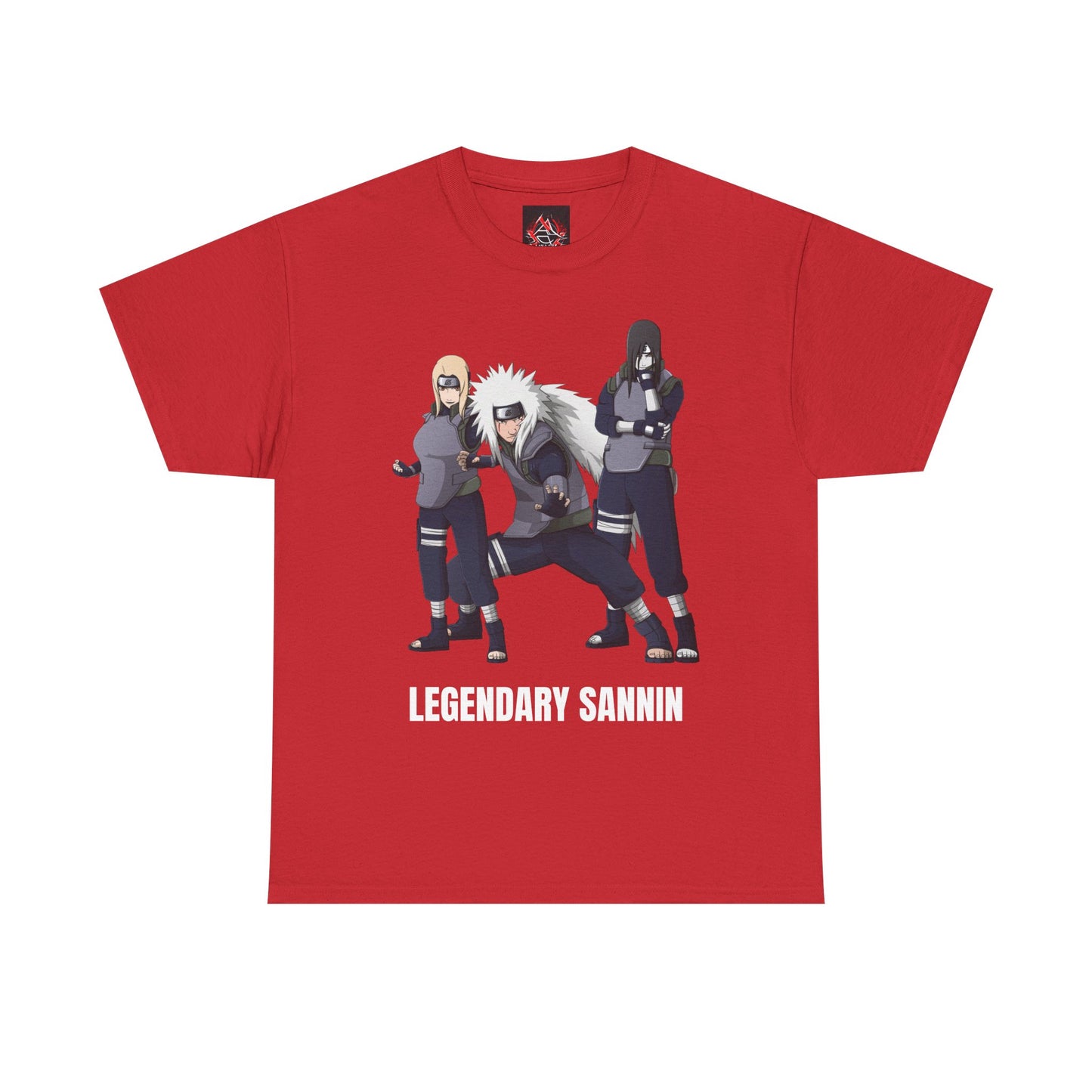 Naruto - Hidden Leafs Villages Legendary Sannin Multiple Colours Unisex Heavy Cotton T-Shirt