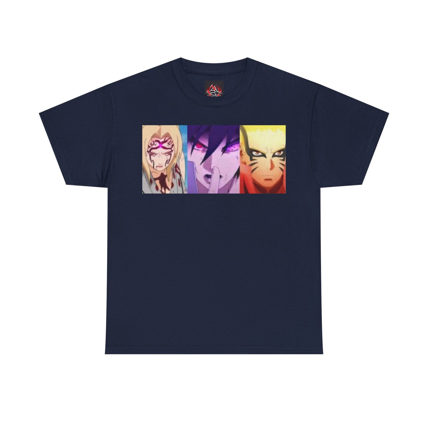 Naruto Shippuden - Naruto Sasuke and Lady Tsunade Full Power Unisex Heavy Cotton T-Shirt