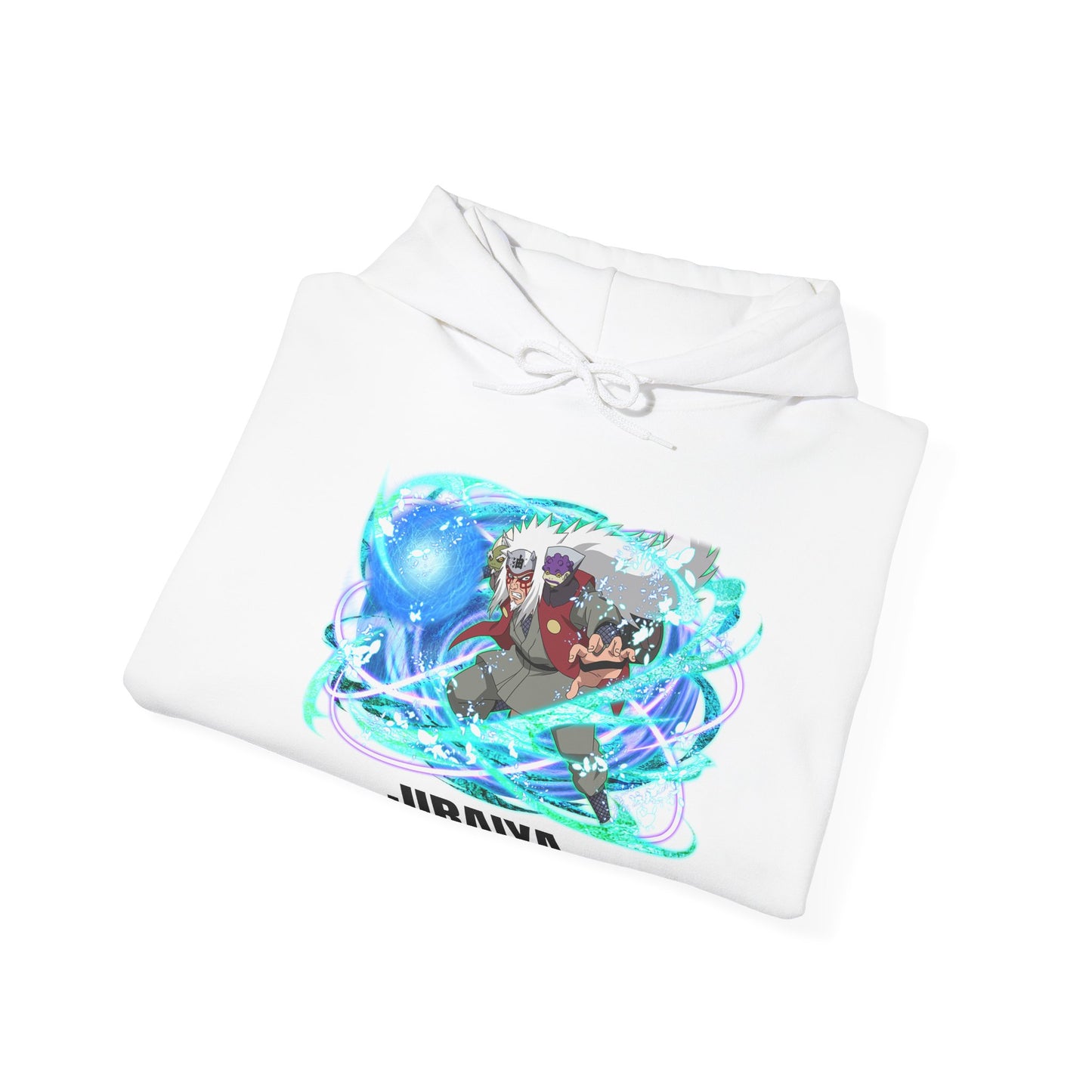 Naruto Shippuden - Jiraiya Rasengan In Sage Mode White Unisex Hoodie