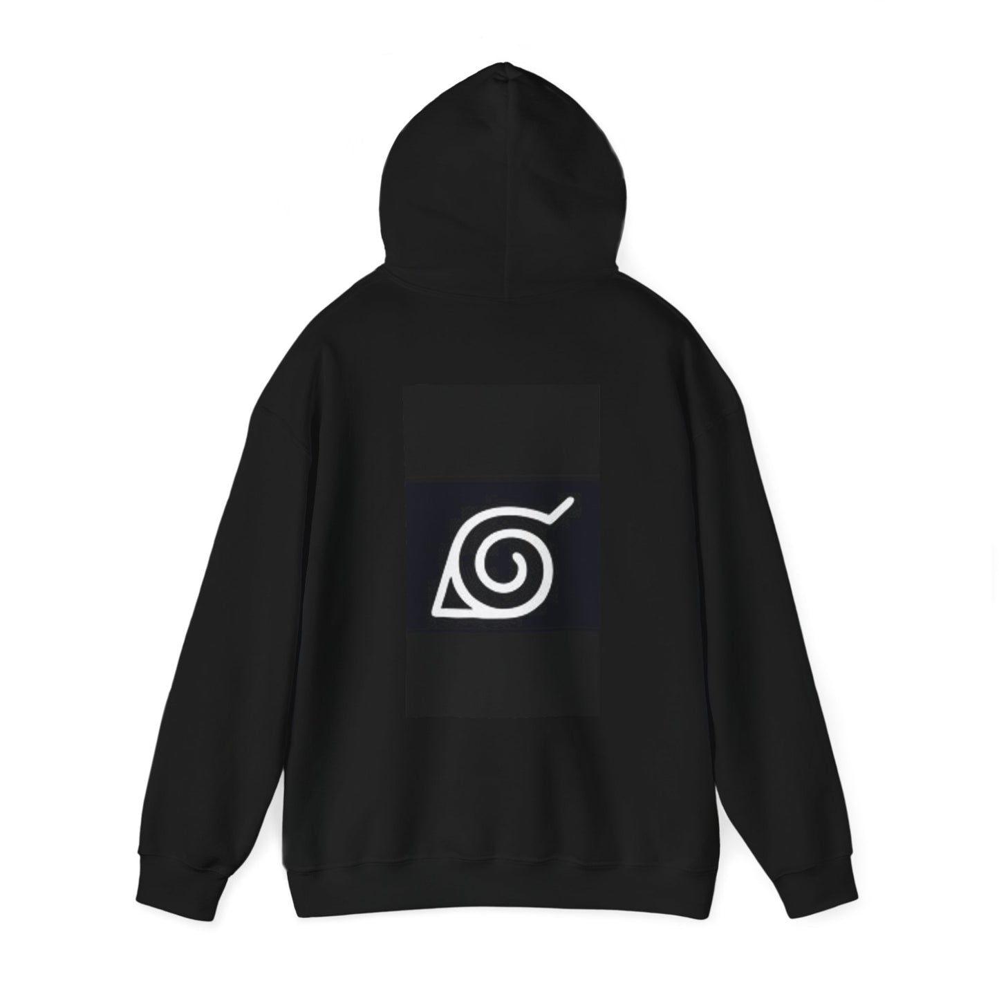 Naruto - Hidden Leaf Village Ninja Unisex Heavy Cotton Black Hooded Sweatshirt