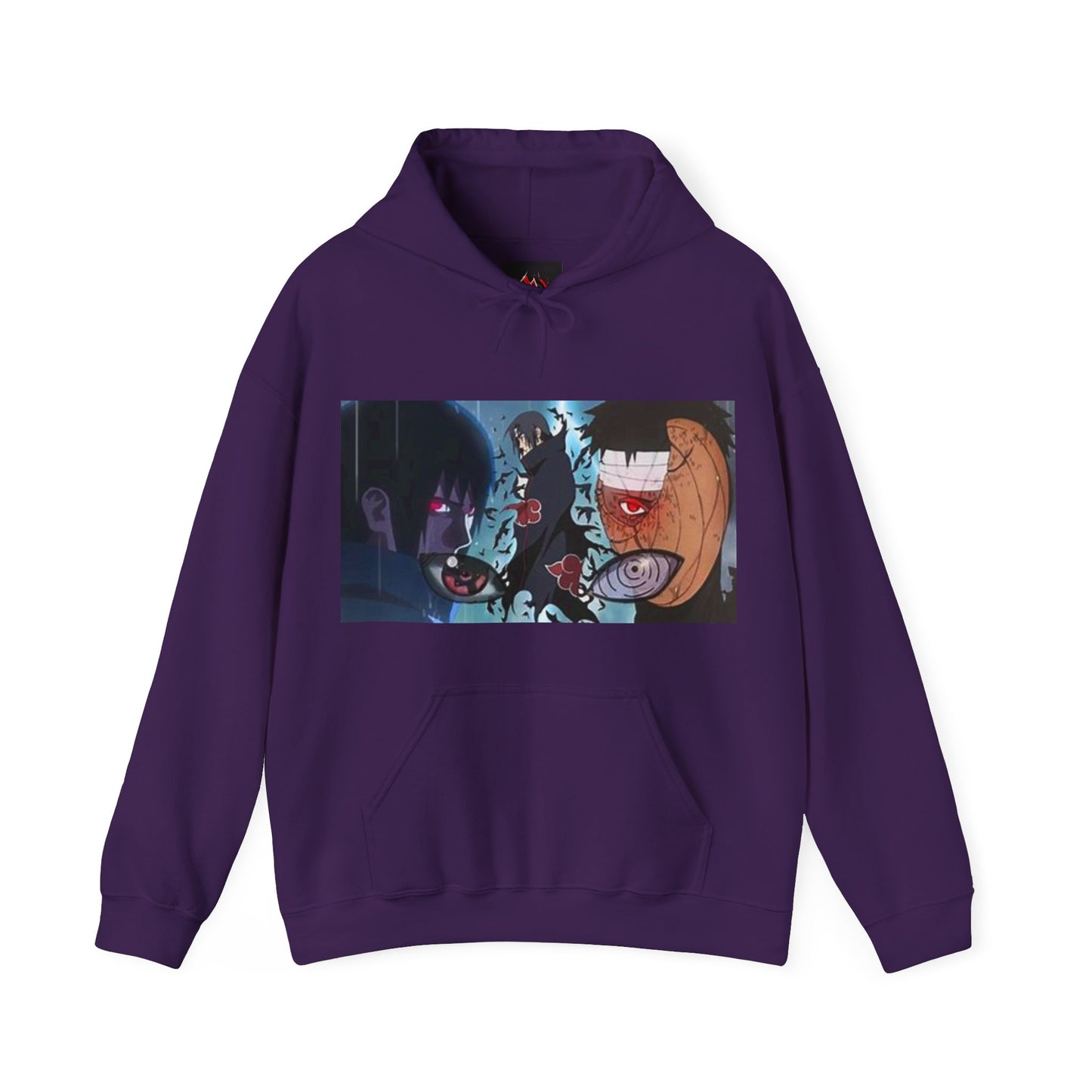 Naruto - Itchia and Sasuke with Obito Uchiha - Unisex Heavy Cotton Unisex Hooded Sweatshirt