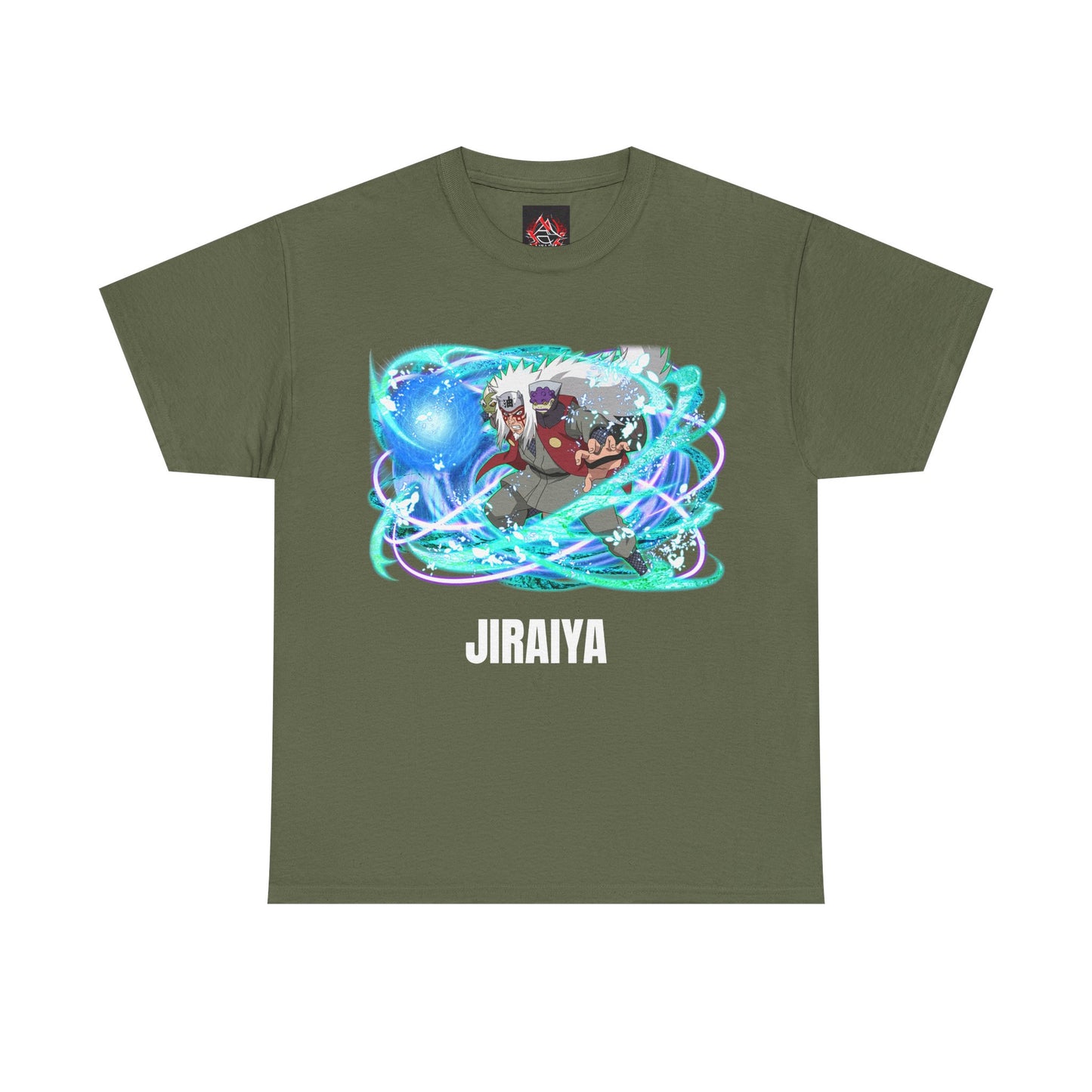 Naruto Shippuden - Jiraiya Rasengan Sage Mode Muliple Colours Unisex Heavy Cotton T-Shirt