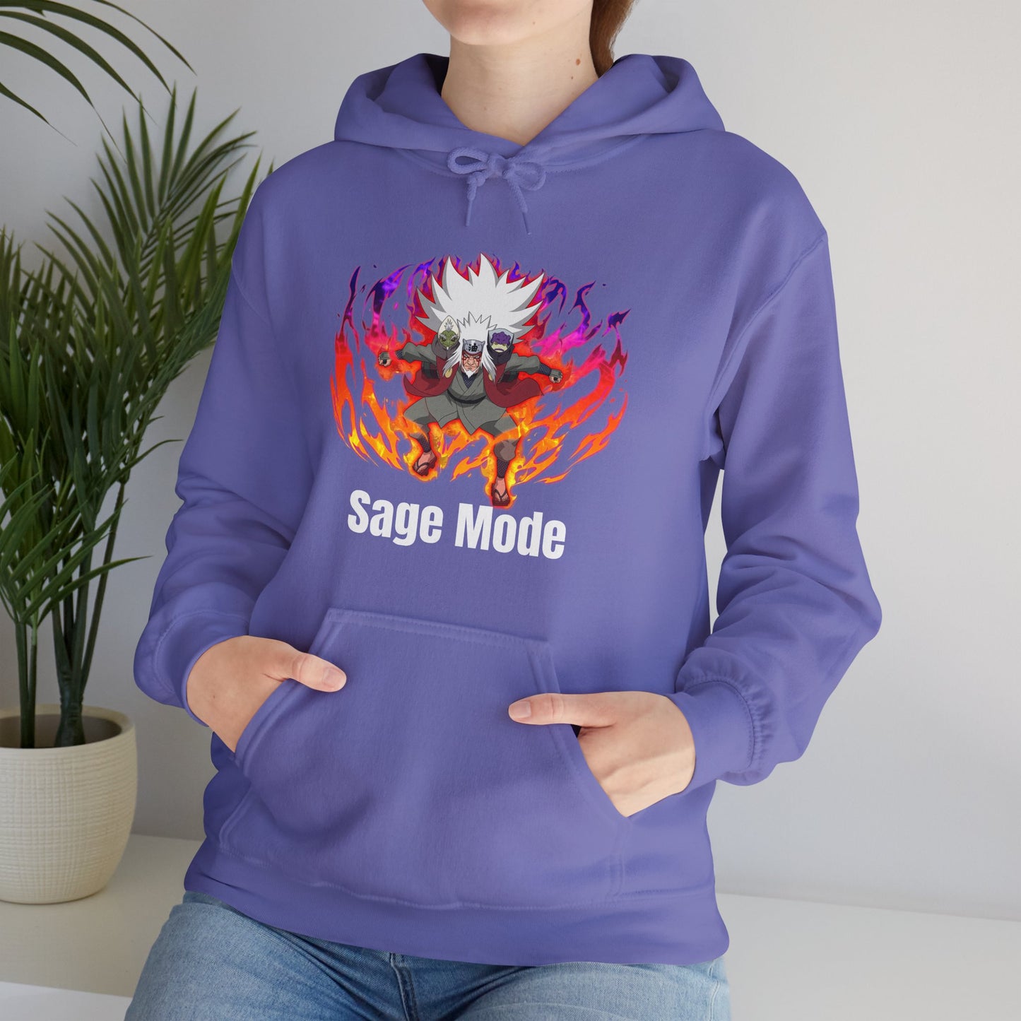 Naruto Shippuden - Powered Up Sage Mode Jiraiya Multiple Colours Unisex Hoodie