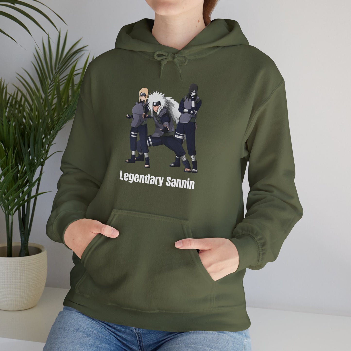 Naruto -Legendary Sannin White Unisex Hoodie