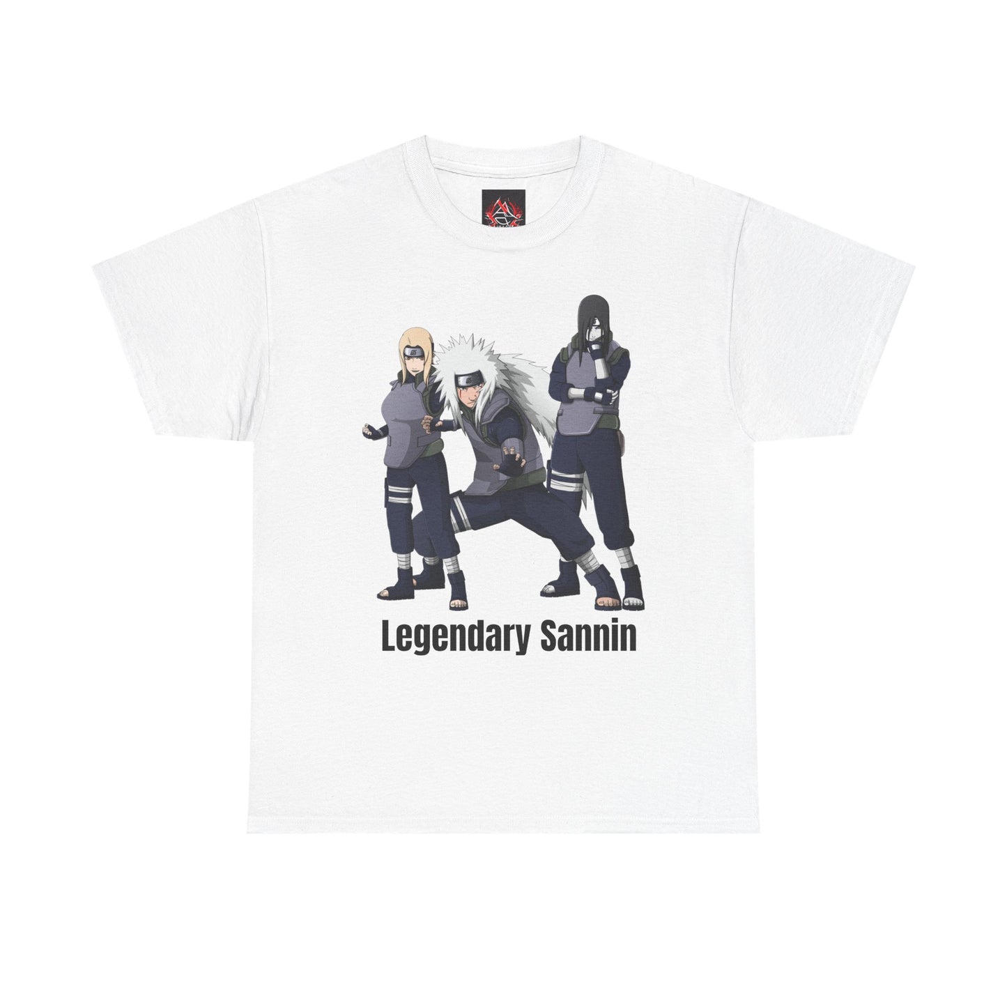 Naruto - Hidden Leafs Villages Legendary Sannin White Unisex Heavy Cotton T-Shirt