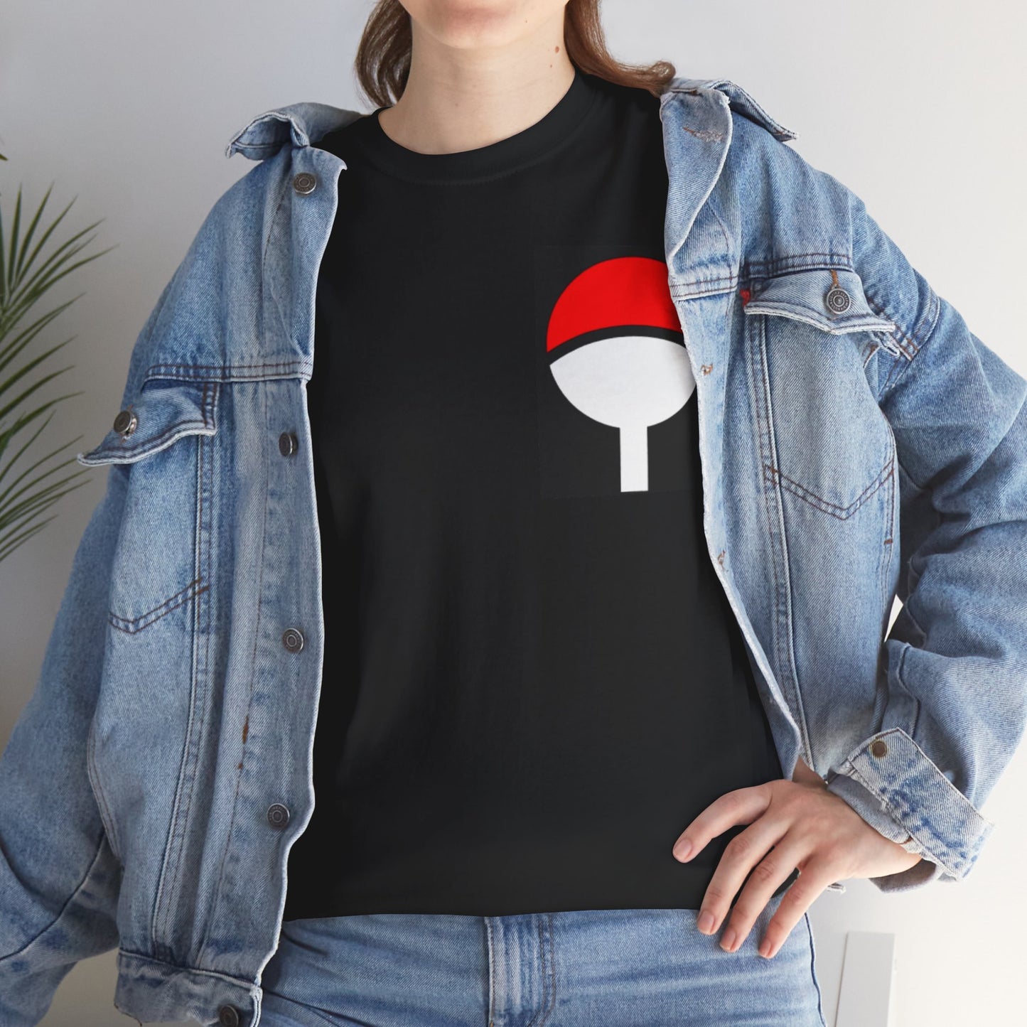 Naruto - Unisex Heavy Cotton TShirt Uchiha Clan Crest