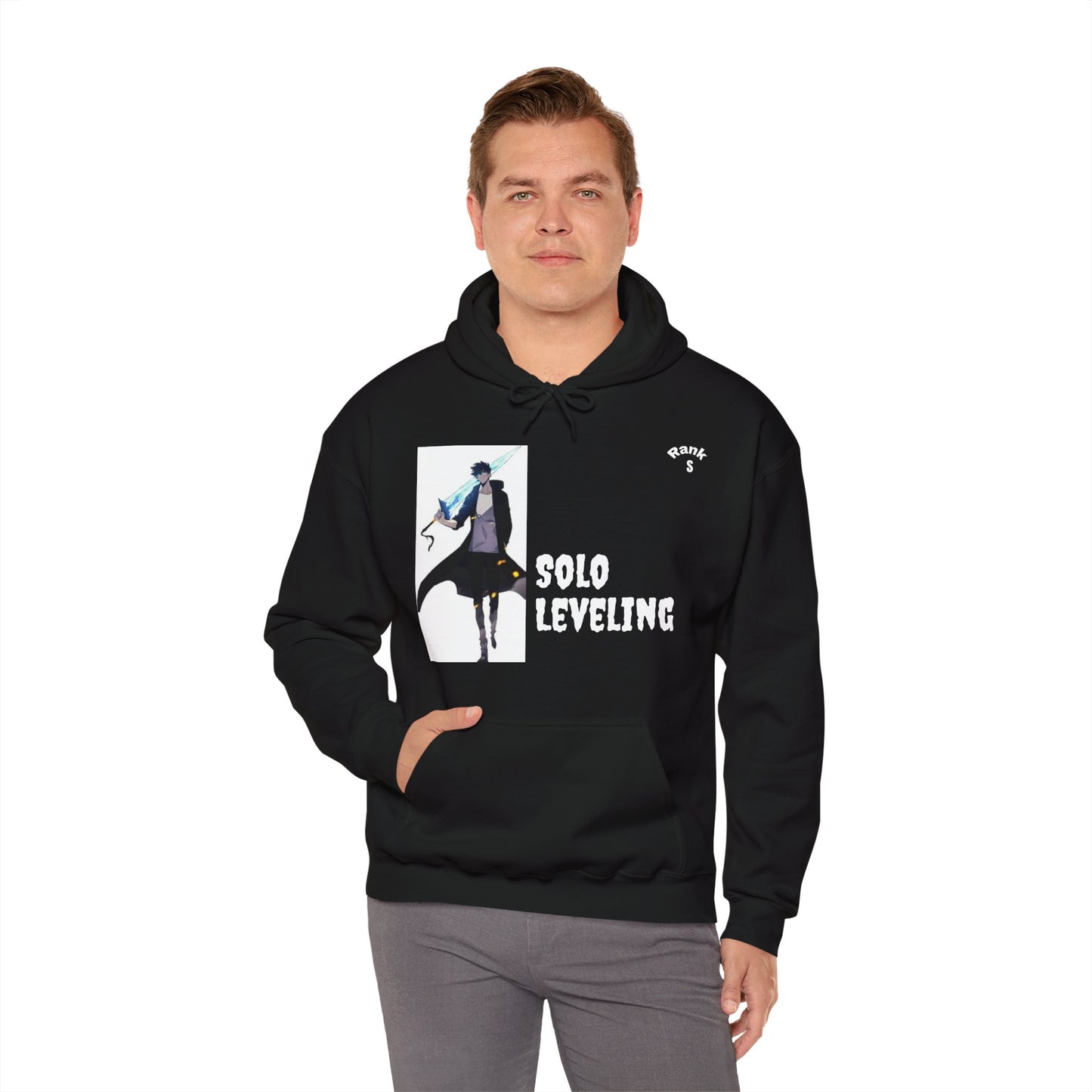 Solo Leveling - S Rank Hunter Sung Jin Woo Unisex Black Hoodie