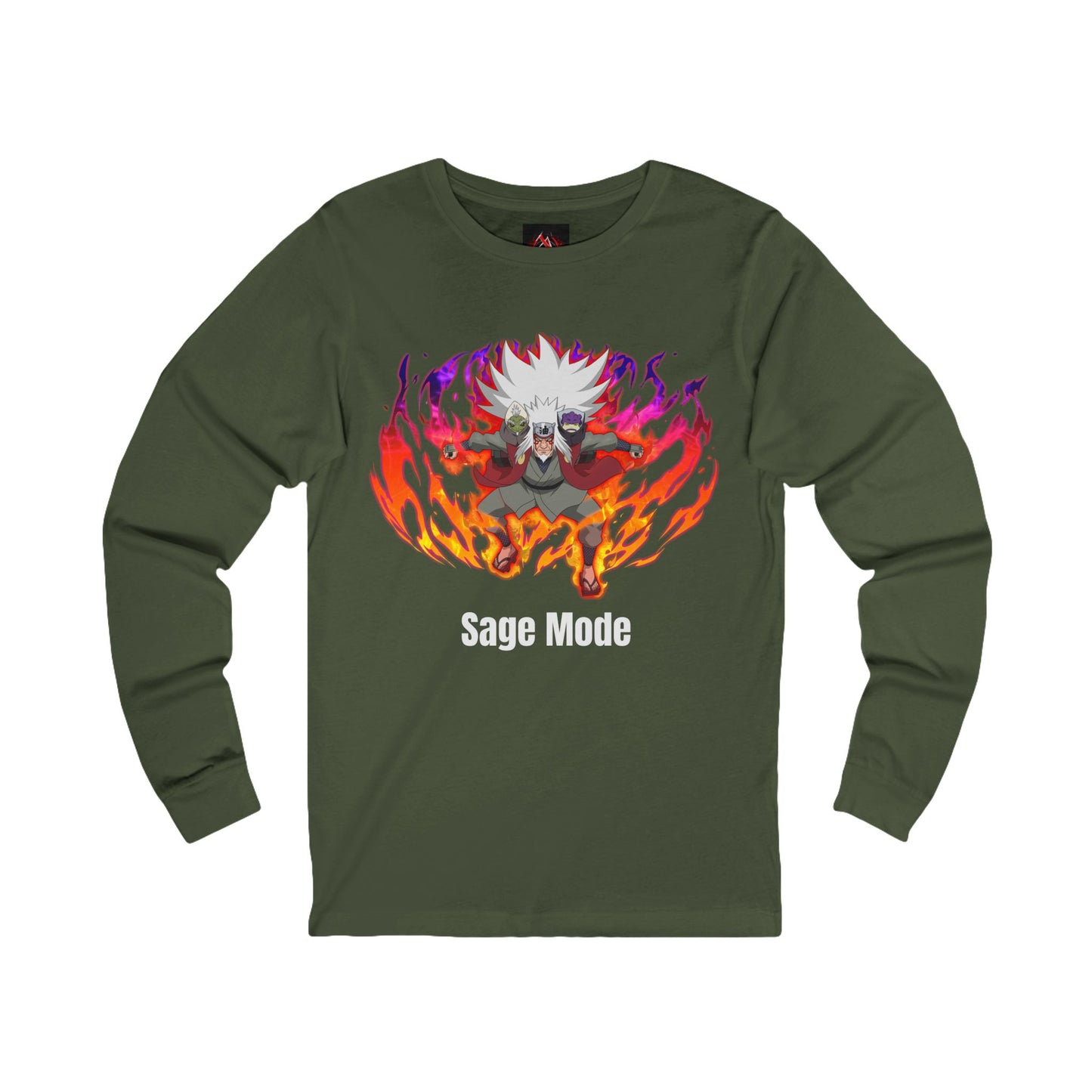 Naruto Shippuden - Powered Up Sage Mode Jiraiya Multiple Colours Unisex Long Sleeve T-Shirt