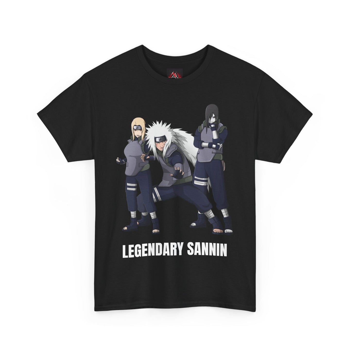 Naruto - Hidden Leafs Villages Legendary Sannin Multiple Colours Unisex Heavy Cotton T-Shirt
