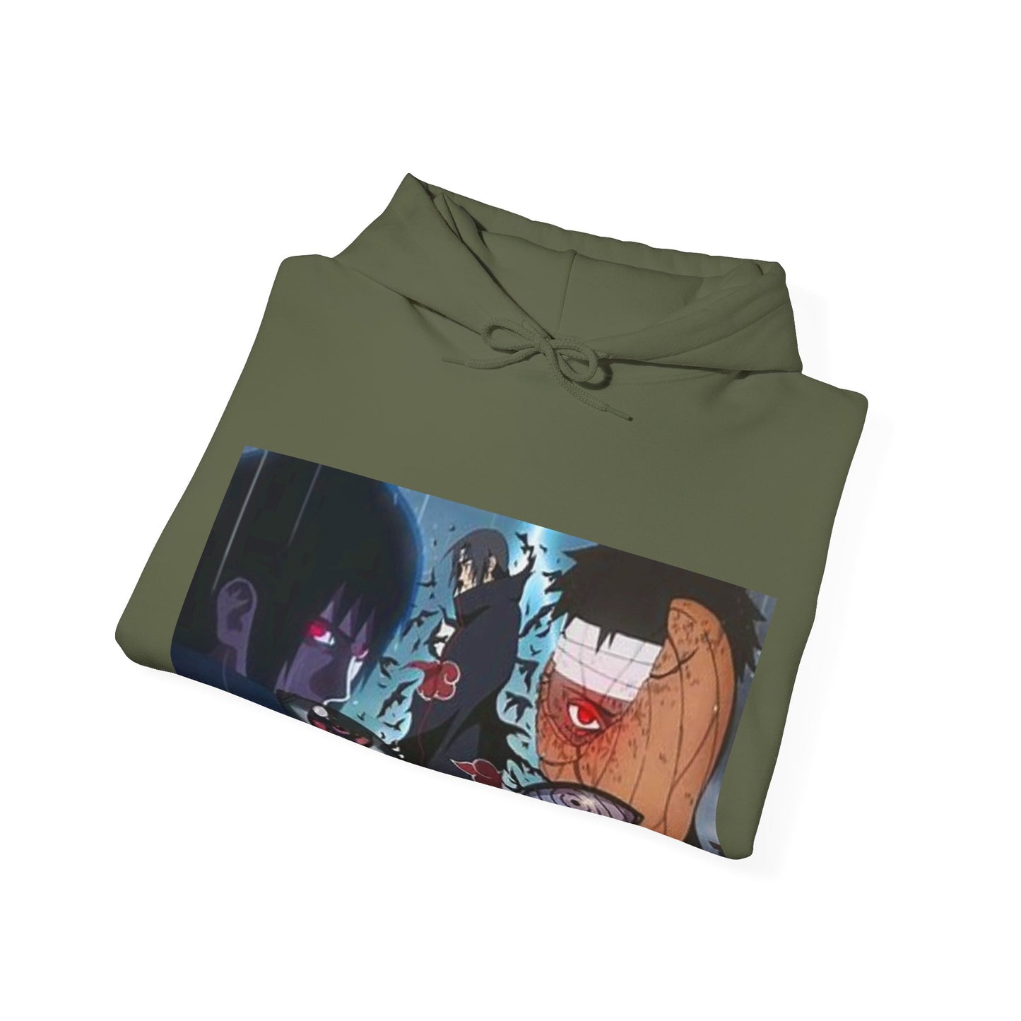 Naruto - Itchia and Sasuke with Obito Uchiha - Unisex Heavy Cotton Unisex Hooded Sweatshirt