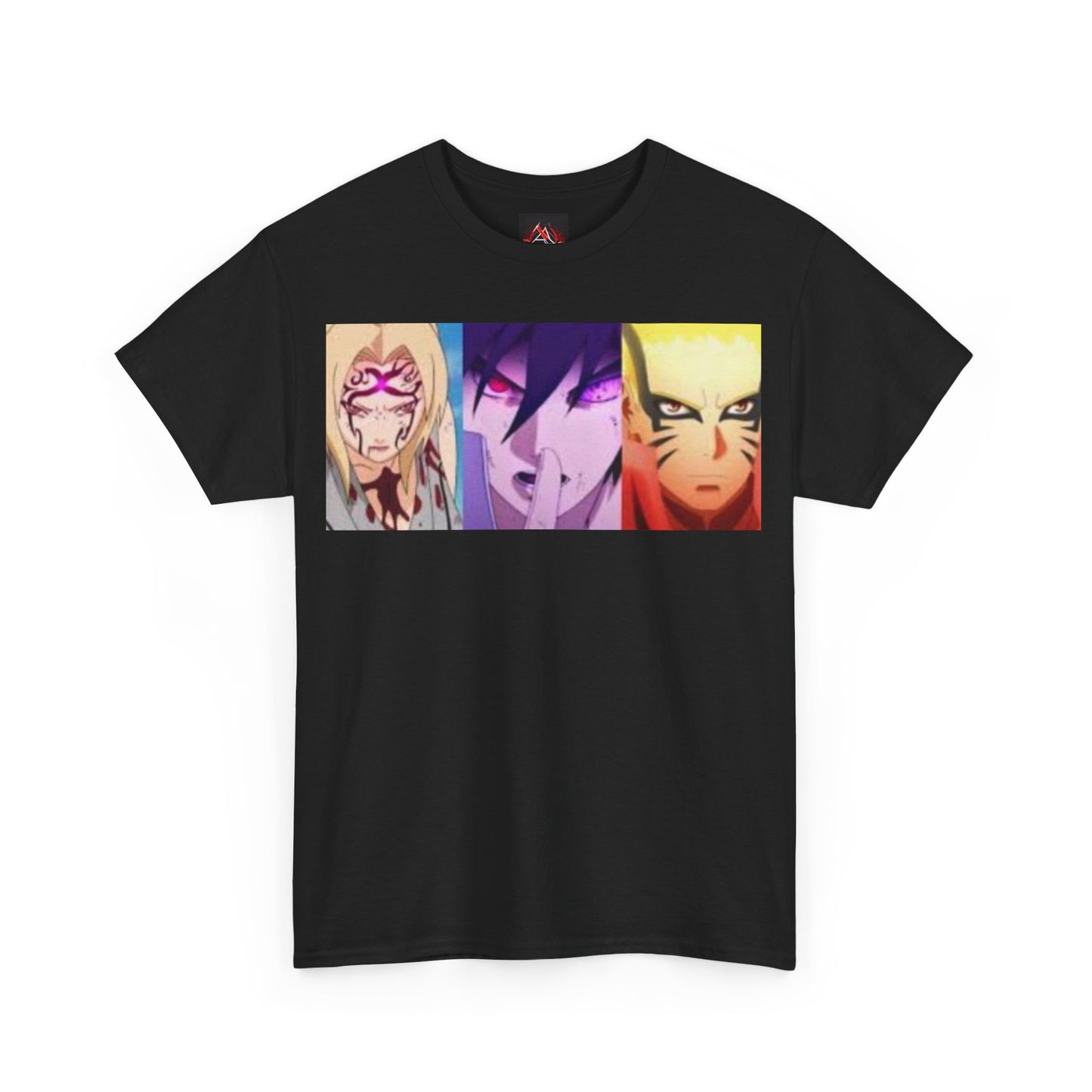 Naruto Shippuden - Naruto Sasuke and Lady Tsunade Full Power Unisex Heavy Cotton T-Shirt