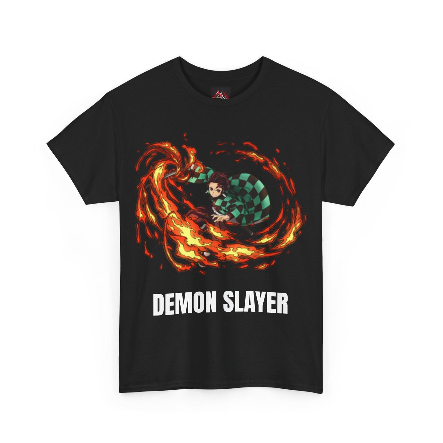 Demon Slayer - Tanjiro using Scorching Rising Sun Attack Unisex Multiple Colours Heavy Cotton T-Shirt - Anime Fan Shirt