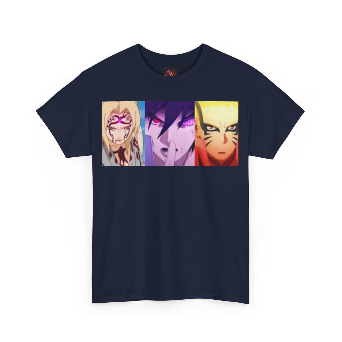 Naruto Shippuden - Naruto Sasuke and Lady Tsunade Full Power Unisex Heavy Cotton T-Shirt