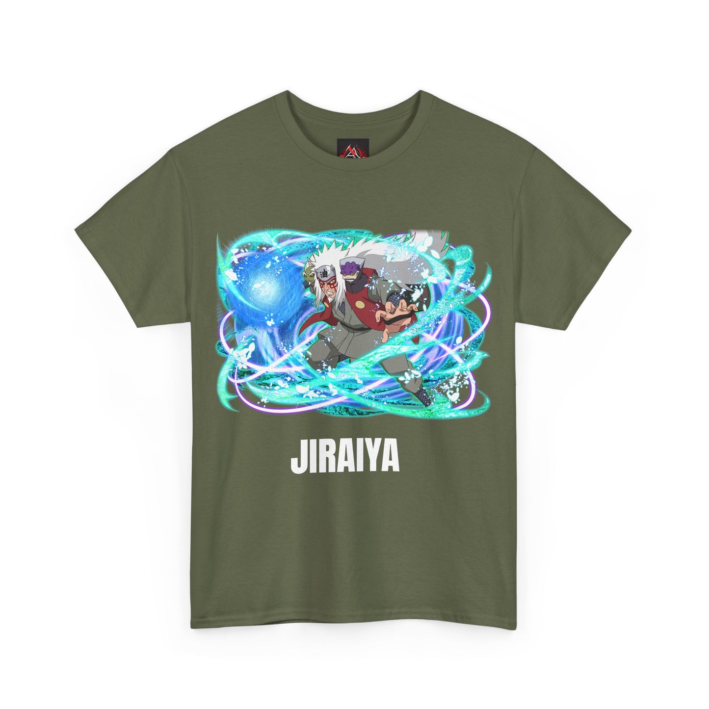 Naruto Shippuden - Jiraiya Rasengan Sage Mode Muliple Colours Unisex Heavy Cotton T-Shirt