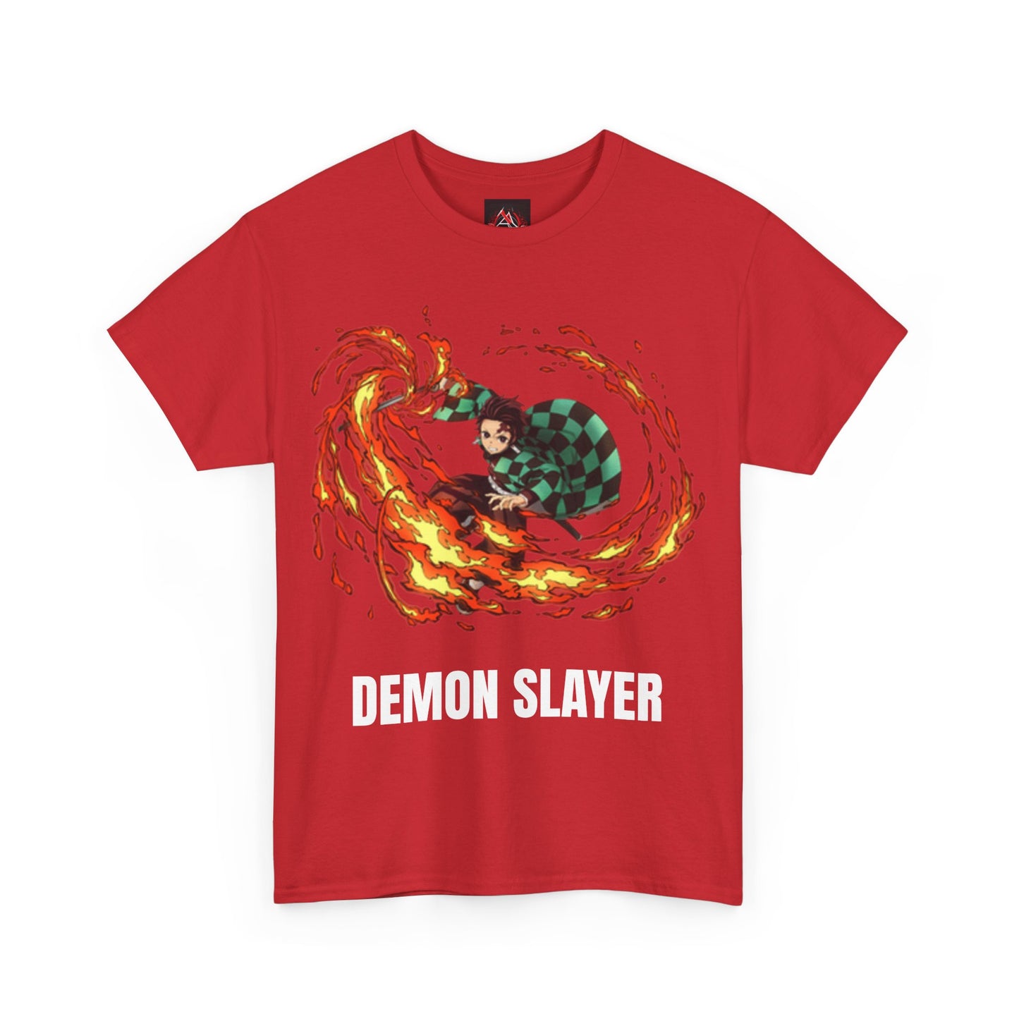 Demon Slayer - Tanjiro using Scorching Rising Sun Attack Unisex Multiple Colours Heavy Cotton T-Shirt - Anime Fan Shirt