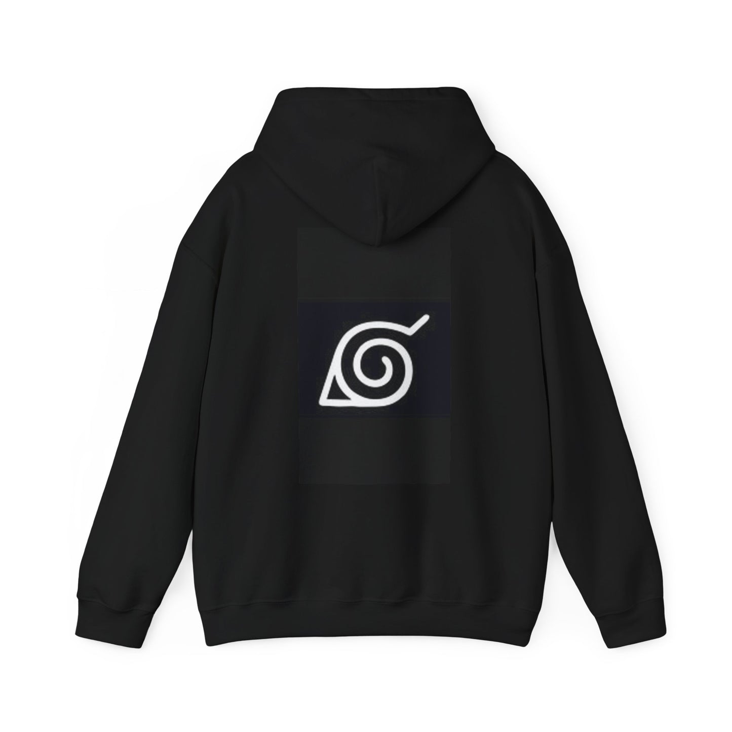 Naruto - Hidden Leaf Village Ninja Unisex Heavy Cotton Black Hooded Sweatshirt