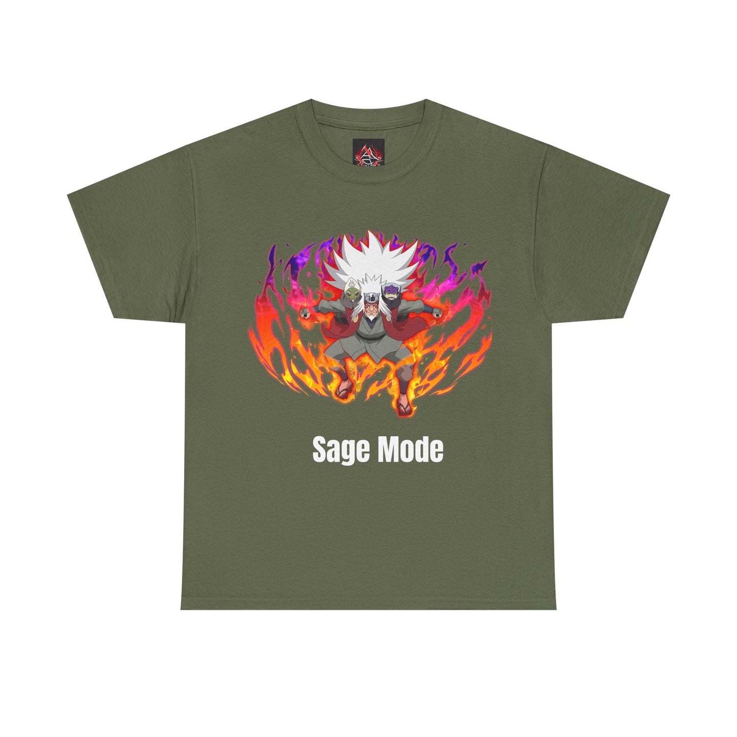 Naruto Shipuden - Sage Mode Jiraiya Multiple Colours Unisex Heavy Cotton T-Shirt