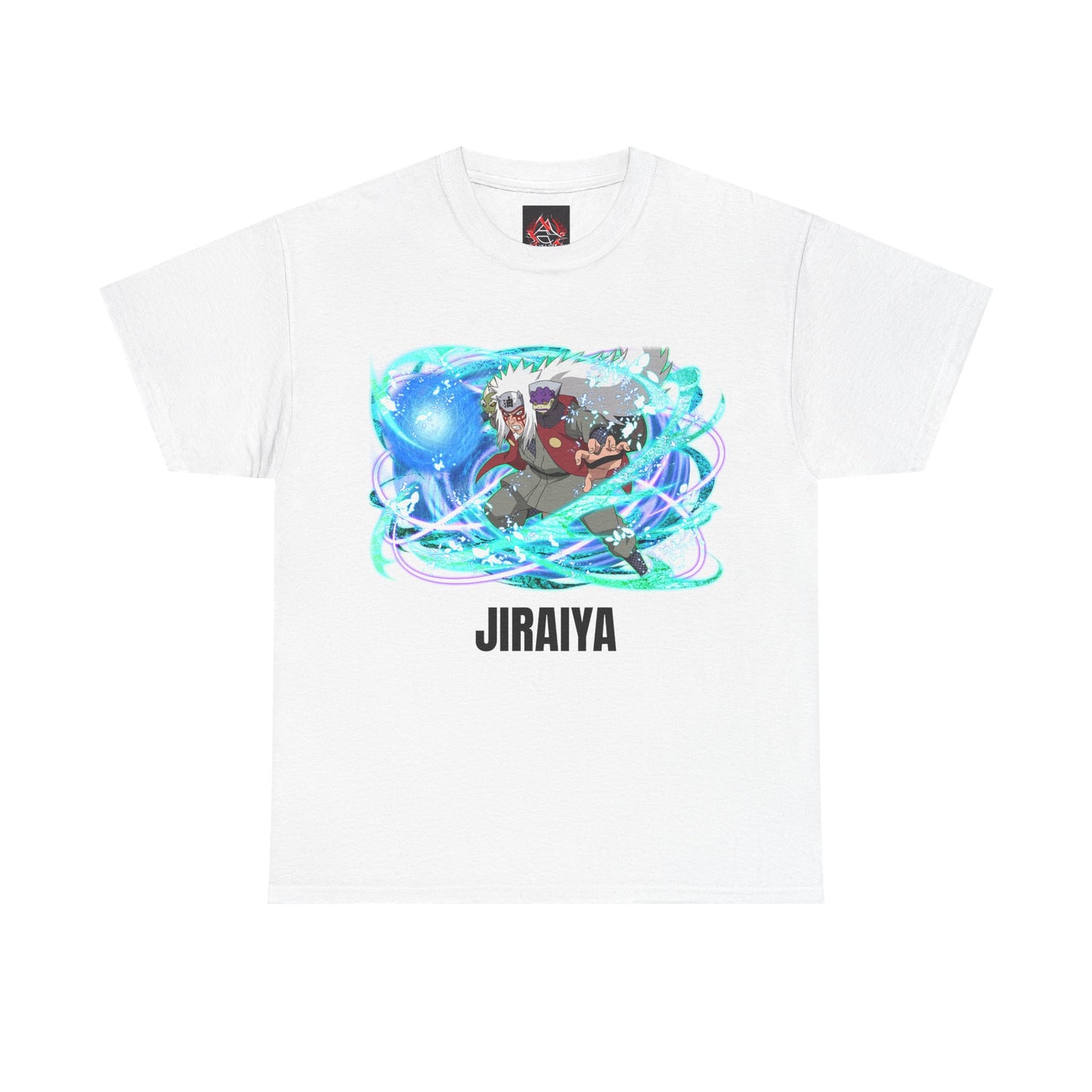 Naruto Shippuden - Jiraiya Rasengan In Sage Mode White Unisex Heavy Cotton T-Shirt