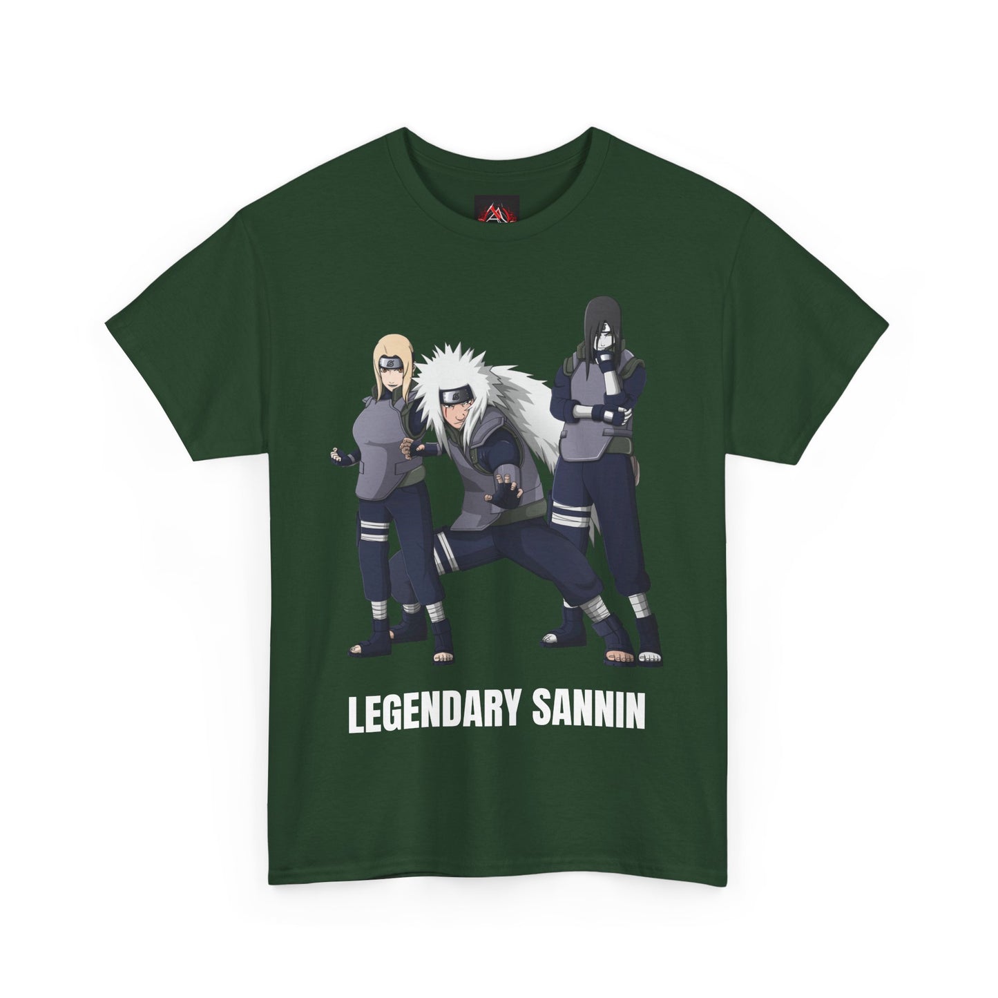 Naruto - Hidden Leafs Villages Legendary Sannin Multiple Colours Unisex Heavy Cotton T-Shirt