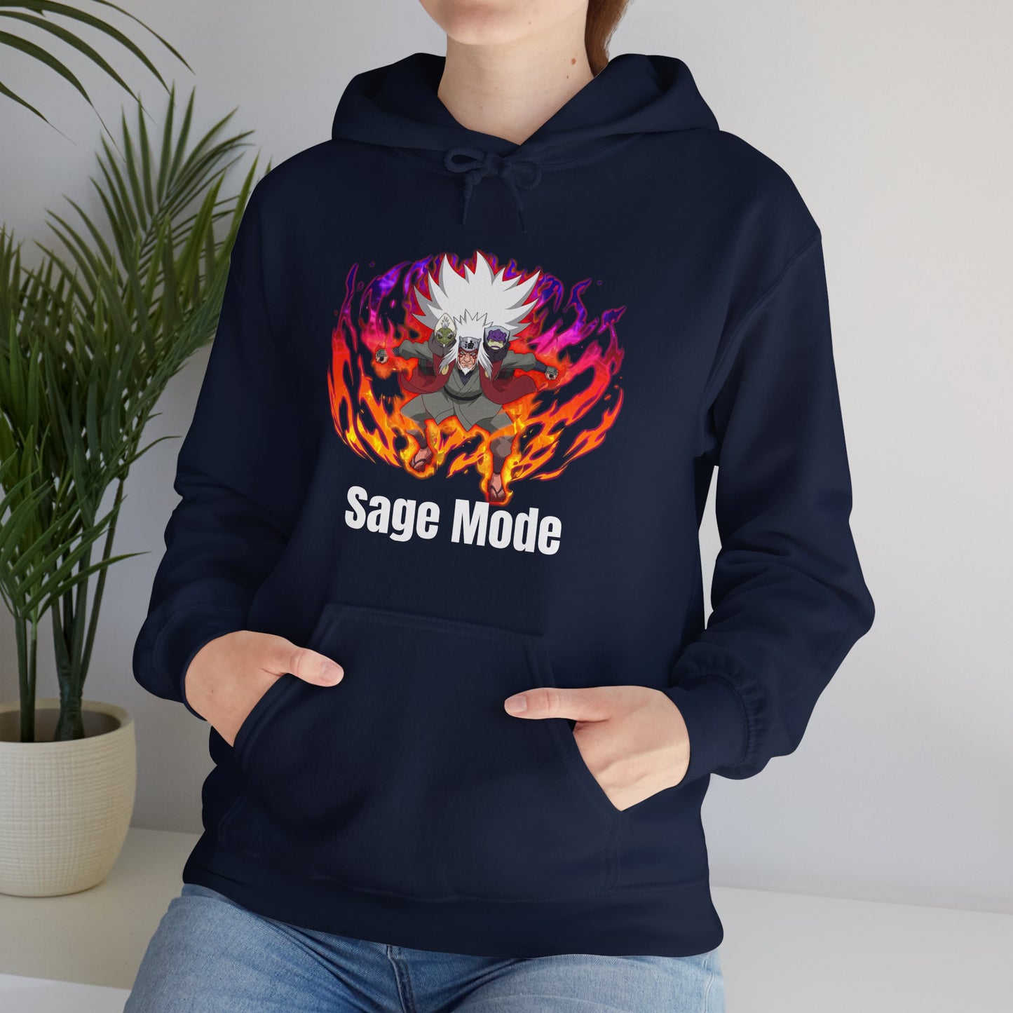 Naruto Shippuden - Powered Up Sage Mode Jiraiya Multiple Colours Unisex Hoodie
