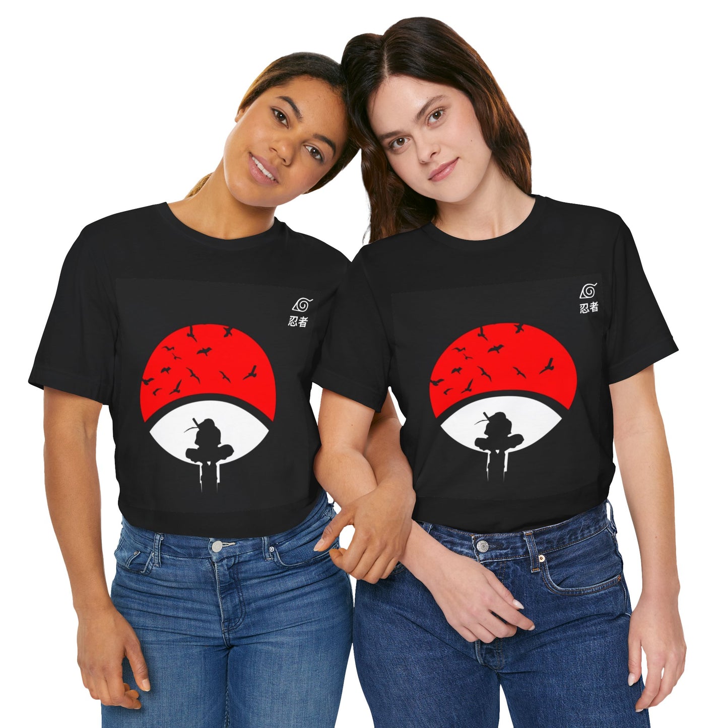Naruto Leaf Shinobi Stylish Black T-Shirt for Anime Lovers