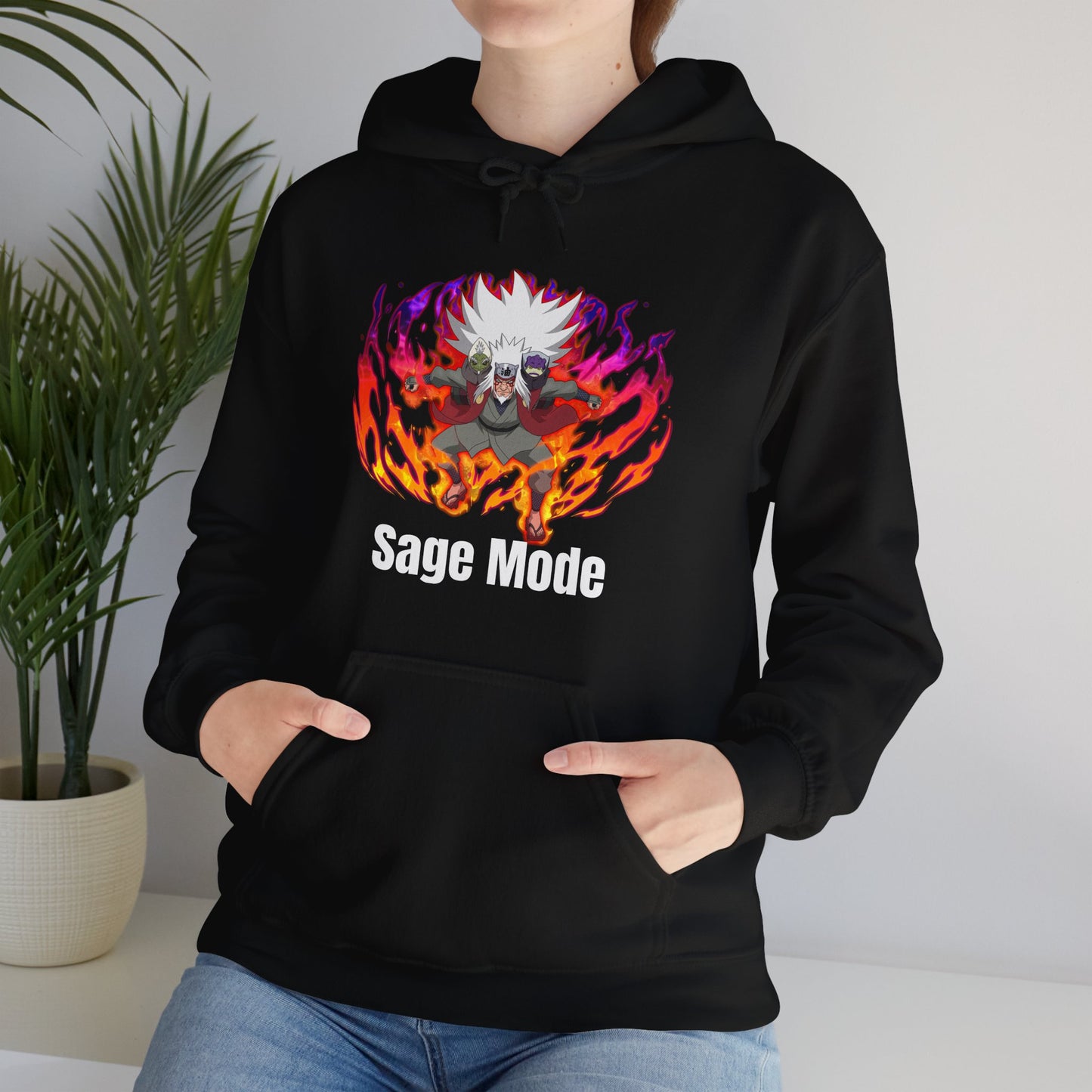Naruto Shippuden - Powered Up Sage Mode Jiraiya Multiple Colours Unisex Hoodie