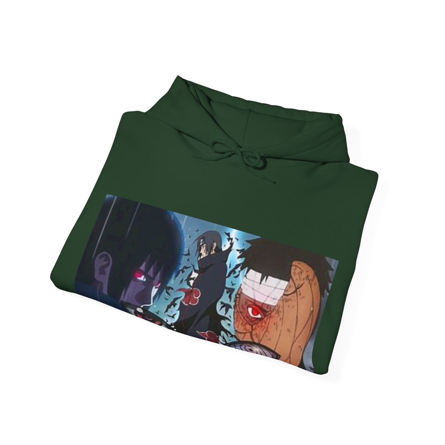 Naruto - Itchia and Sasuke with Obito Uchiha - Unisex Heavy Cotton Unisex Hooded Sweatshirt