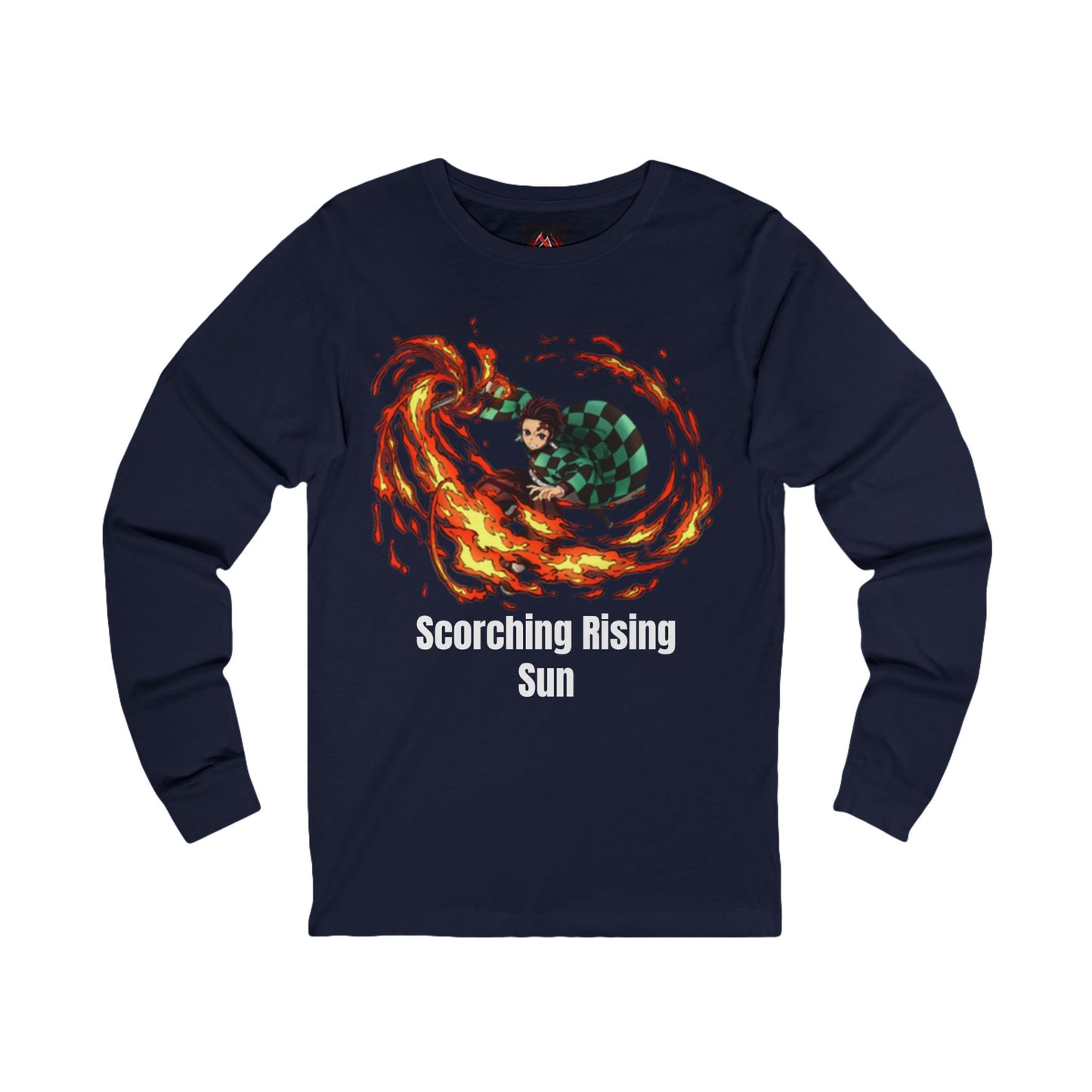 Demon Slayer - Tanjiro using Scorching Rising Sun Unisex Long Sleeve T-Shirt