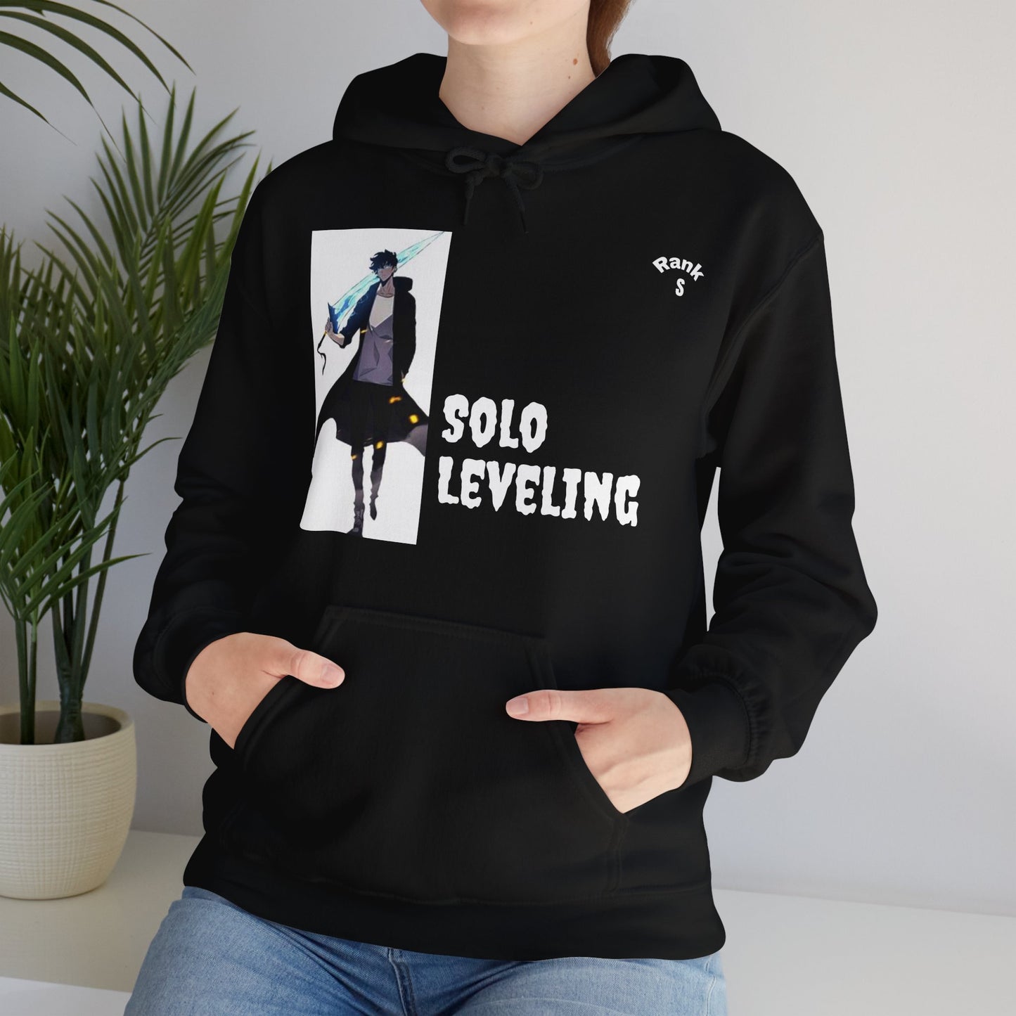 Solo Leveling - S Rank Hunter Sung Jin Woo Unisex Black Hoodie