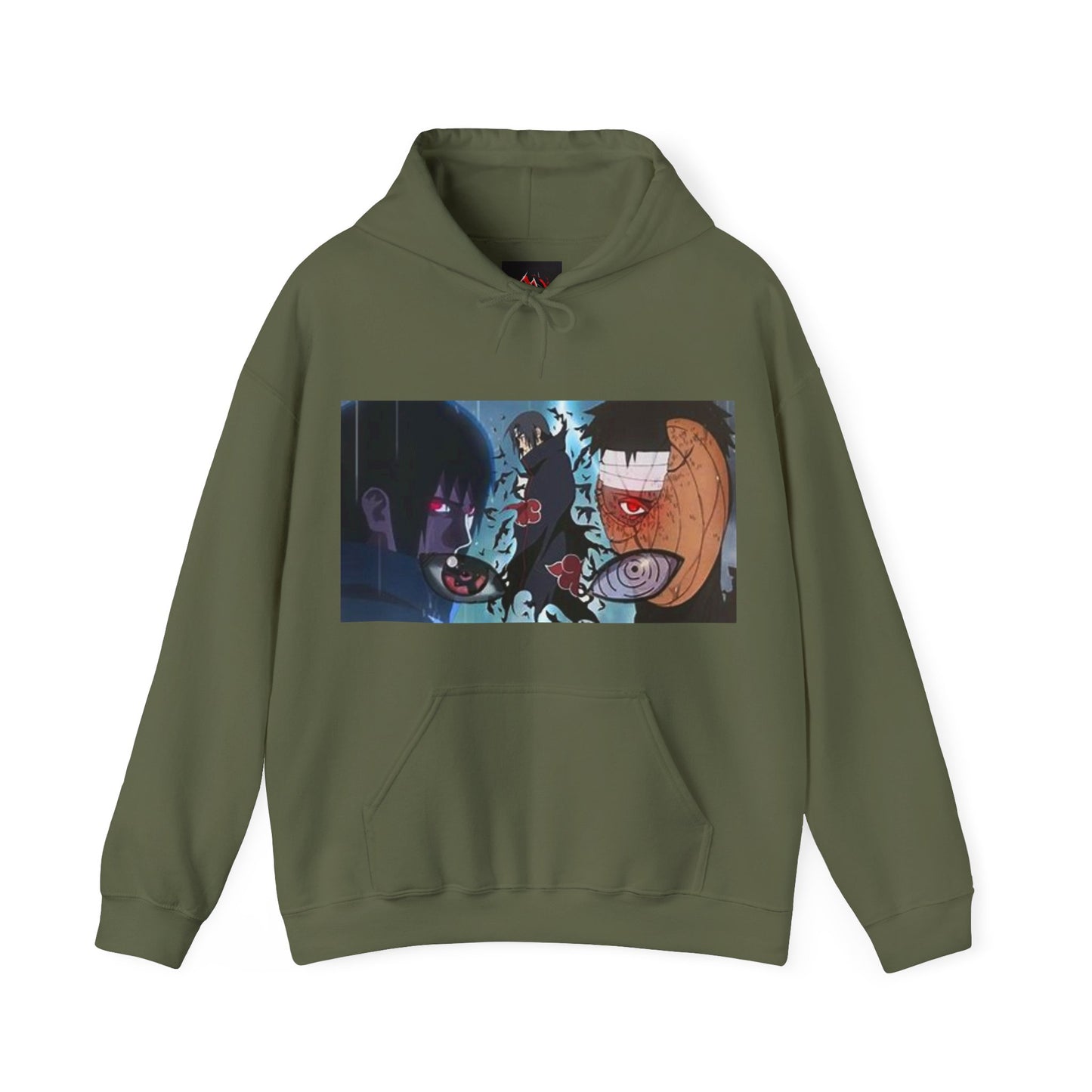 Naruto - Itchia and Sasuke with Obito Uchiha - Unisex Heavy Cotton Unisex Hooded Sweatshirt