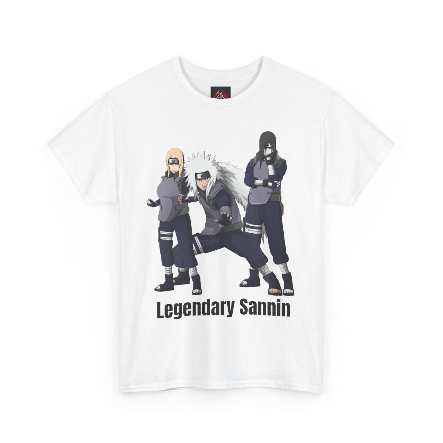 Naruto - Hidden Leafs Villages Legendary Sannin White Unisex Heavy Cotton T-Shirt