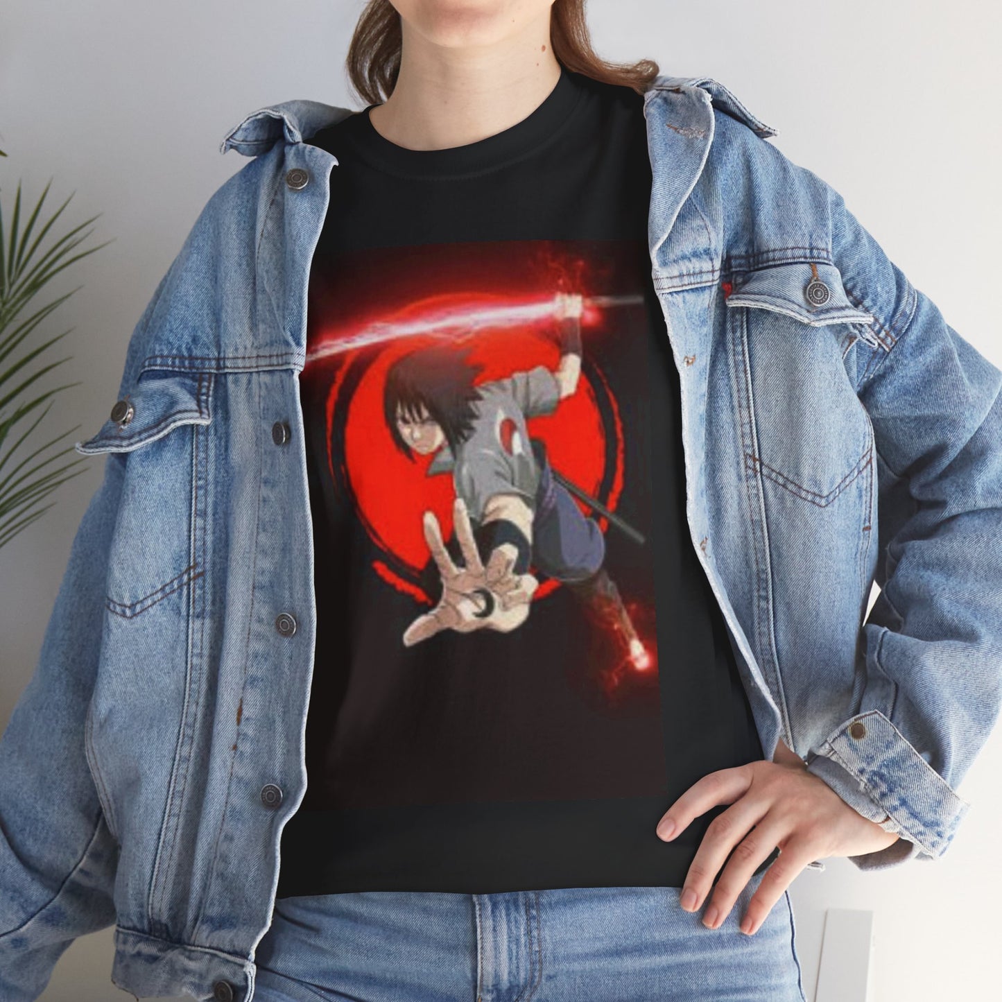 Naruto - Sasuke Uchina Unisex Heavy Cotton T-Shirt