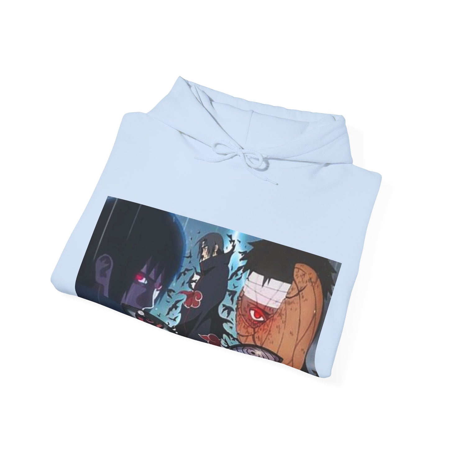 Naruto - Itchia and Sasuke with Obito Uchiha - Unisex Heavy Cotton Unisex Hooded Sweatshirt