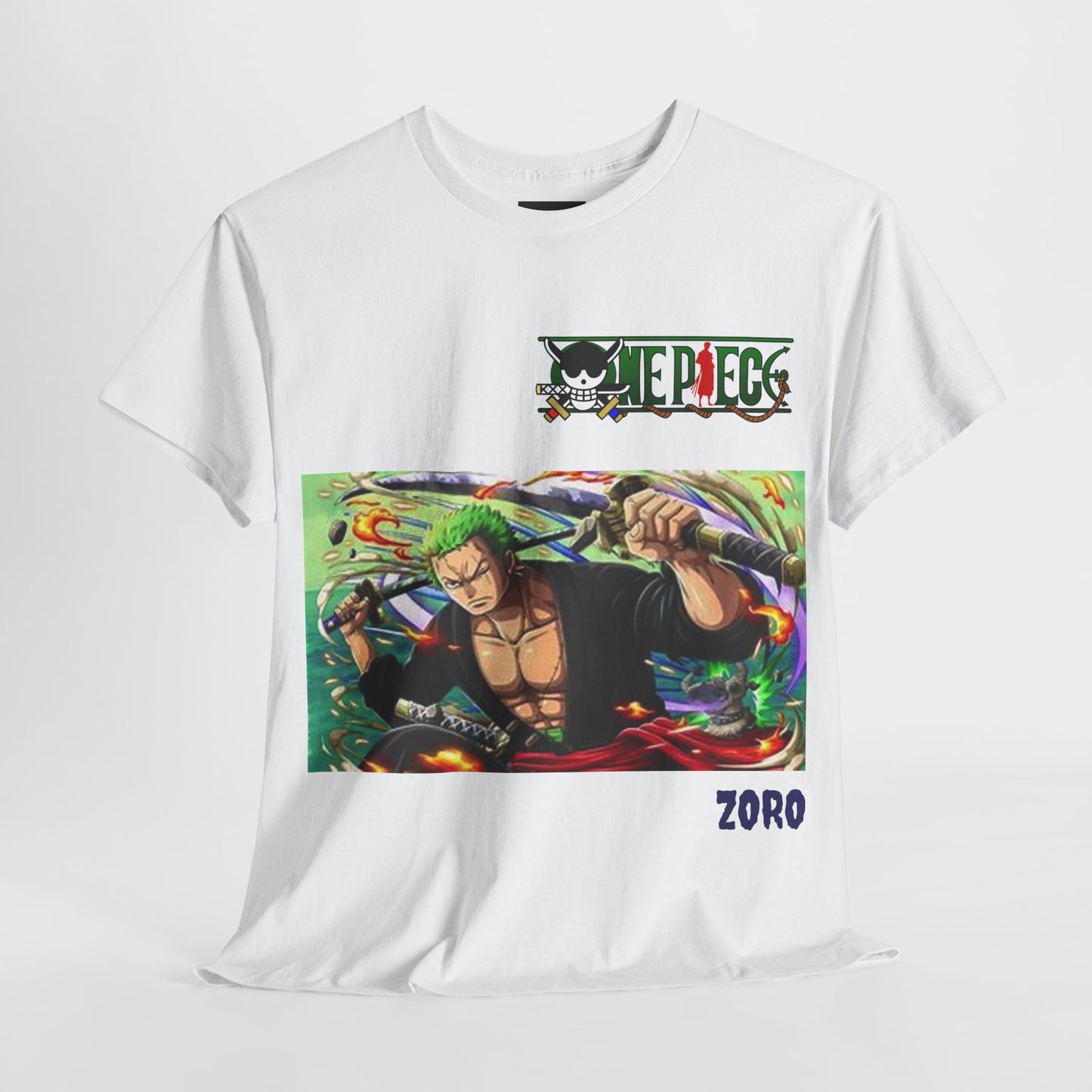 One Piece - Zoro , Unisex Heavy Cotton T- Shirt