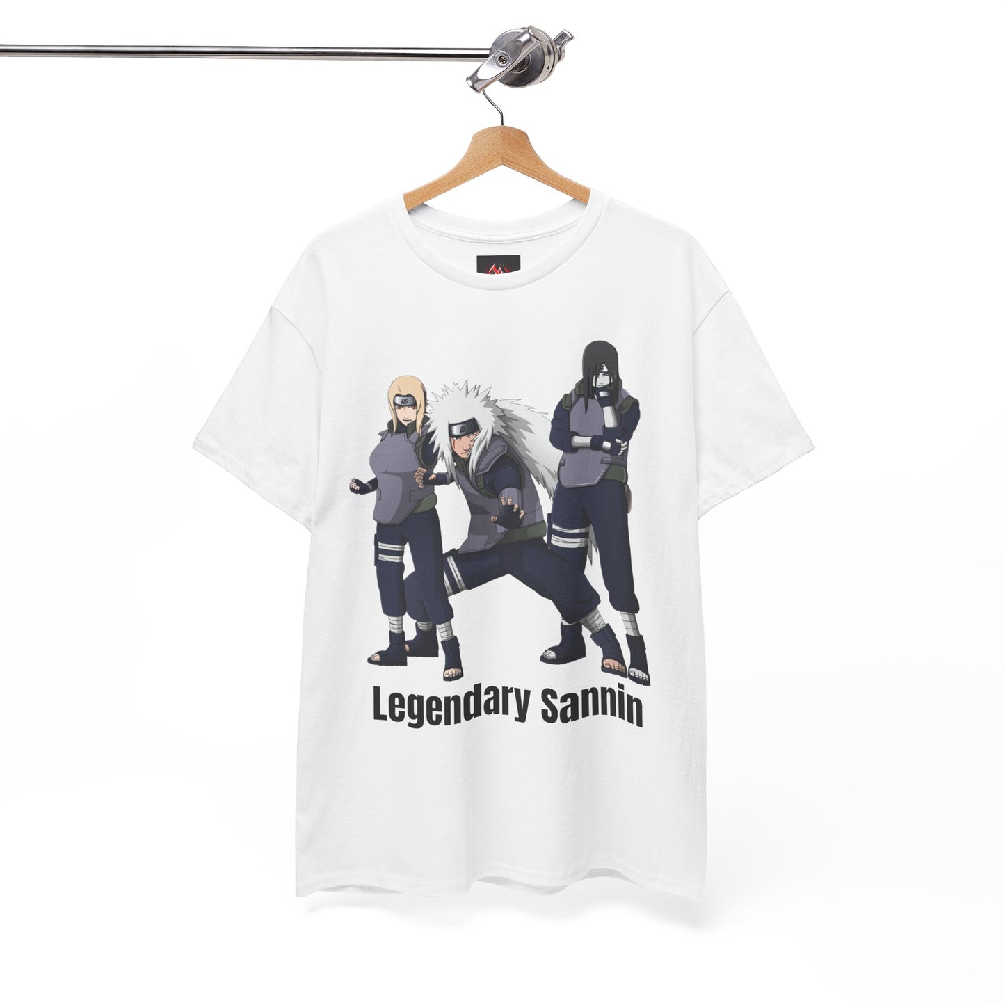 Naruto - Hidden Leafs Villages Legendary Sannin White Unisex Heavy Cotton T-Shirt